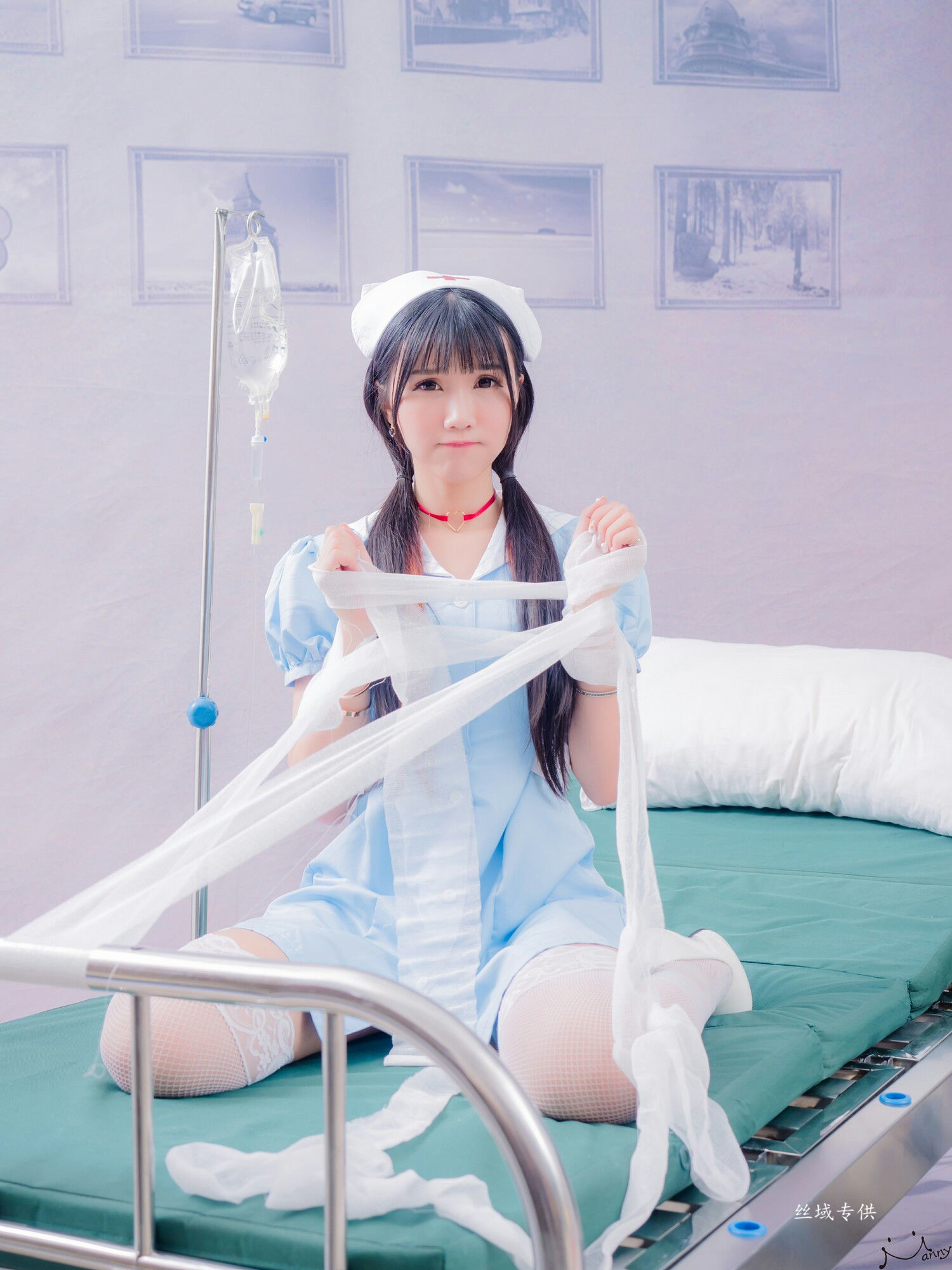 喬喬兒 粉蓝護士風-图4
