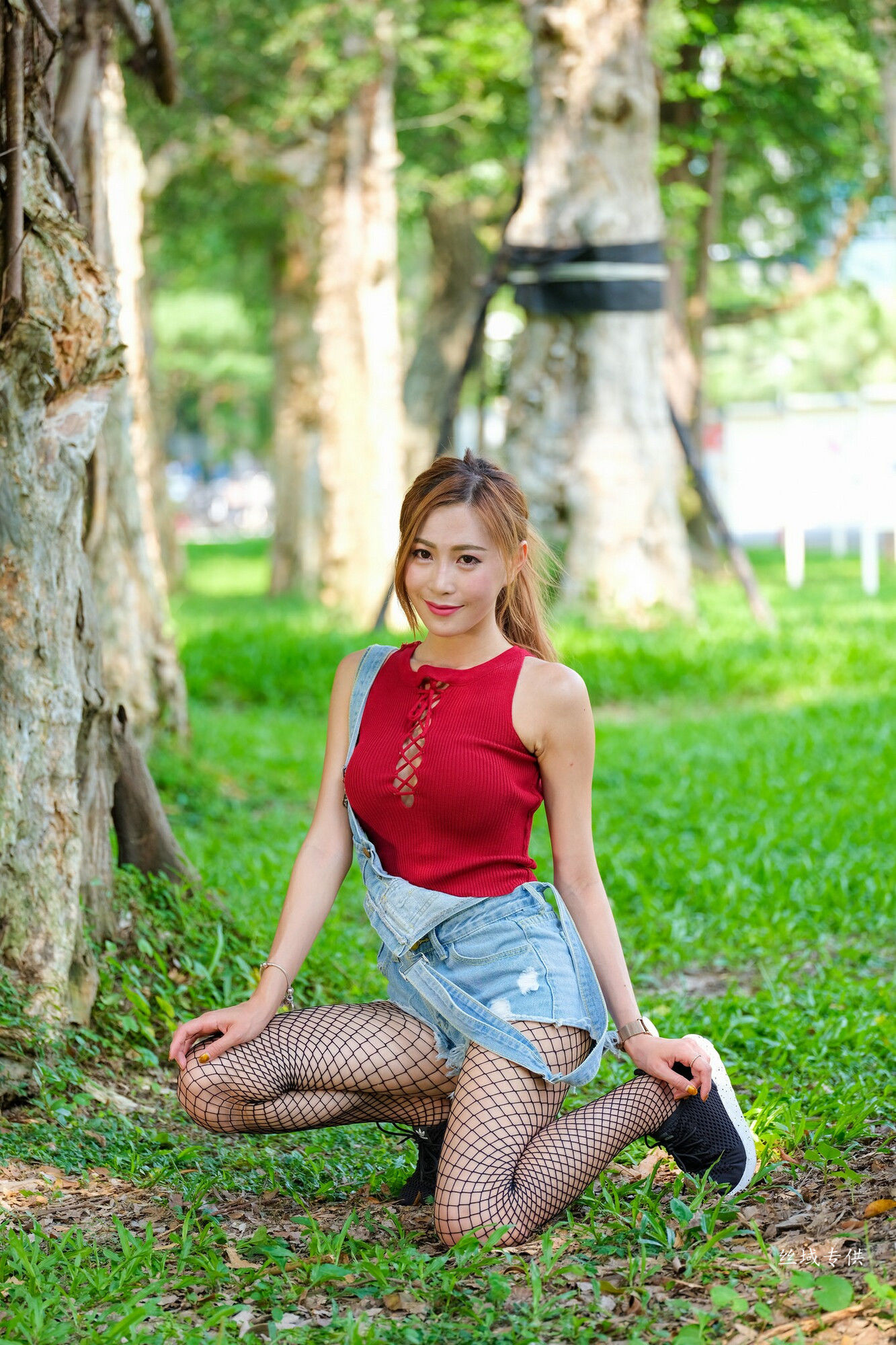 黄艾比 外拍服装（网袜）-图21