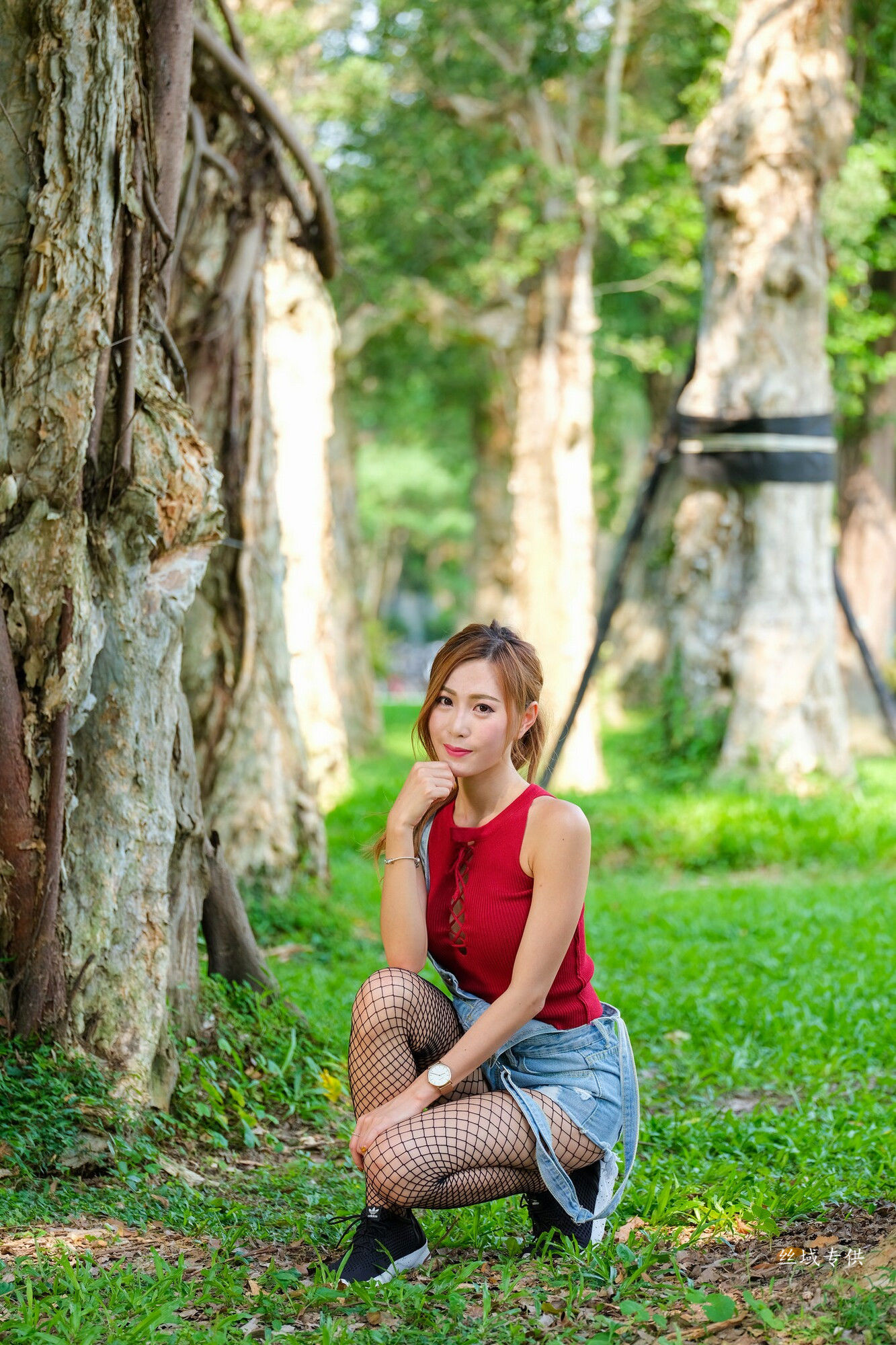 黄艾比 外拍服装（网袜）-图42