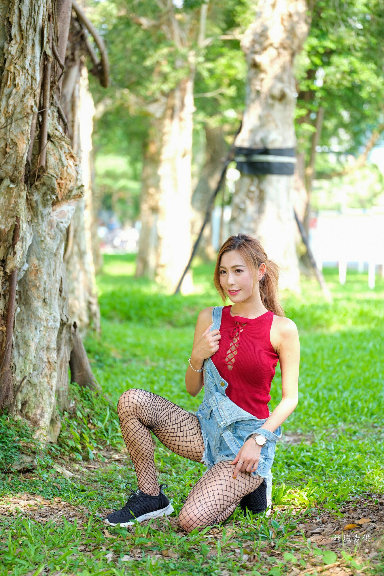 黄艾比 外拍服装（网袜）-图43