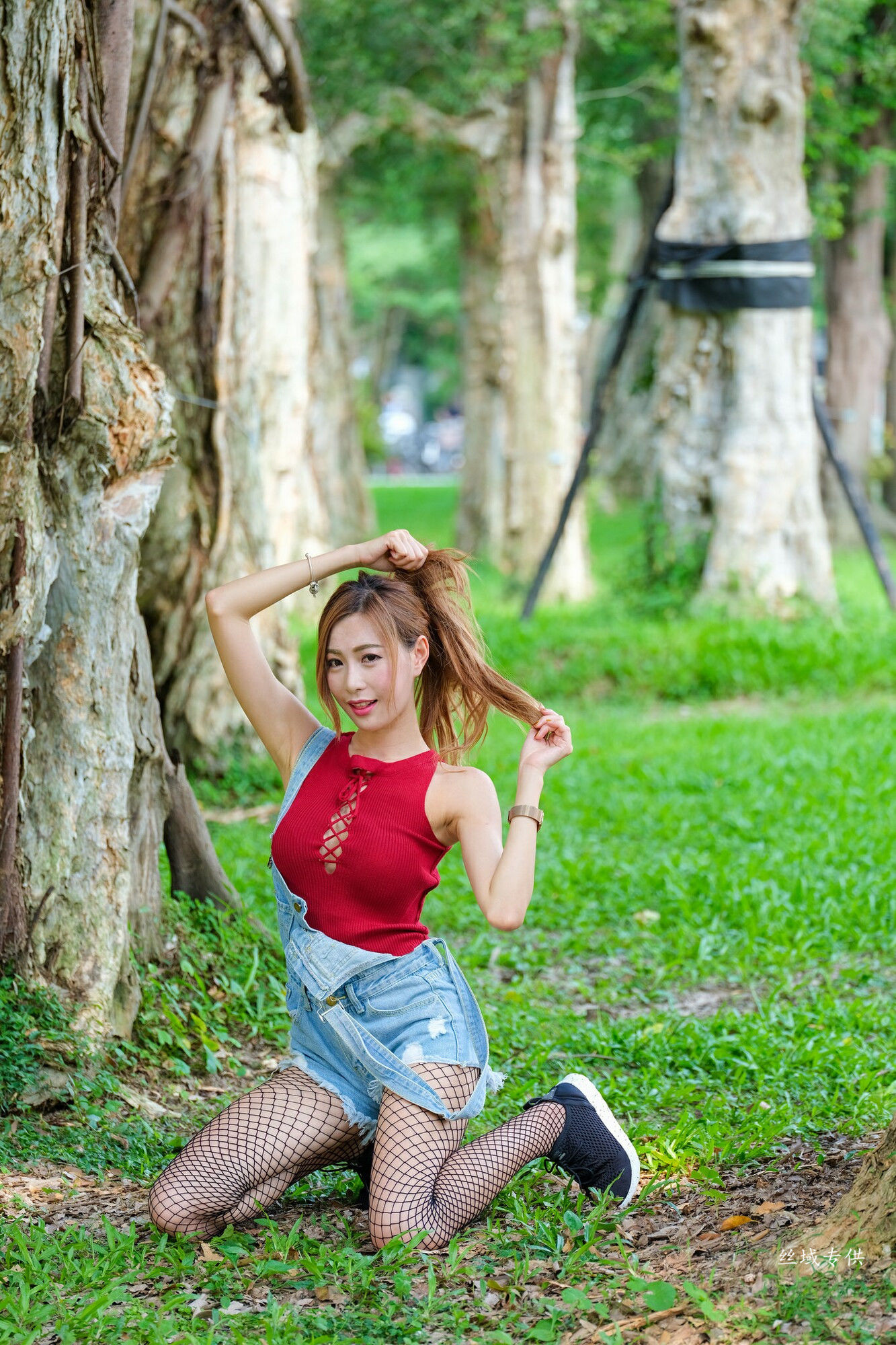 黄艾比 外拍服装（网袜）-图73