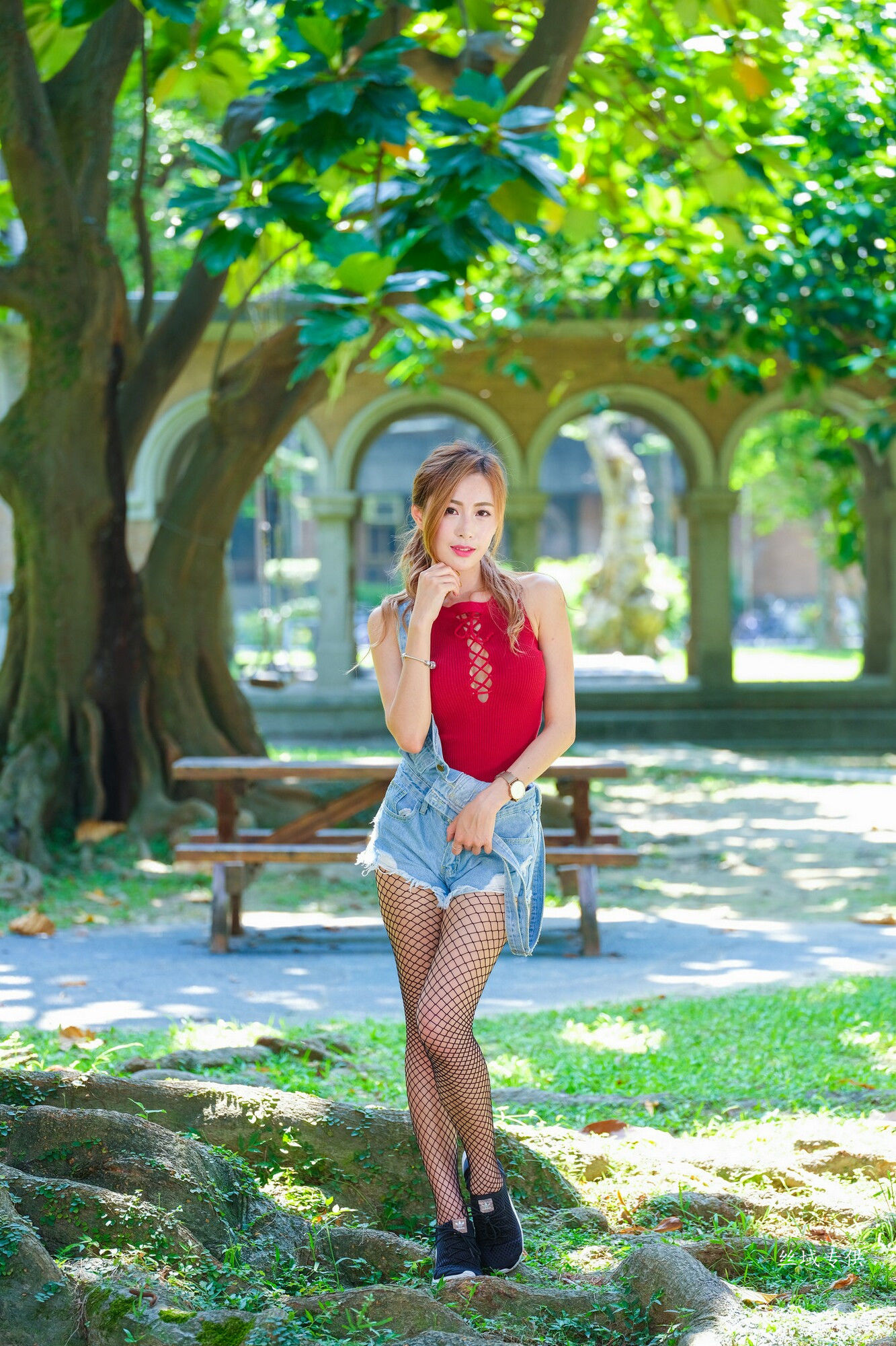 黄艾比 外拍服装（网袜）-图81