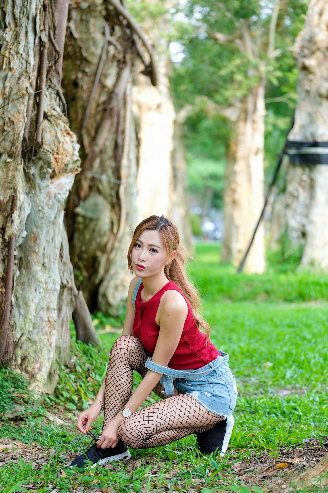 黄艾比 外拍服装（网袜）-图83