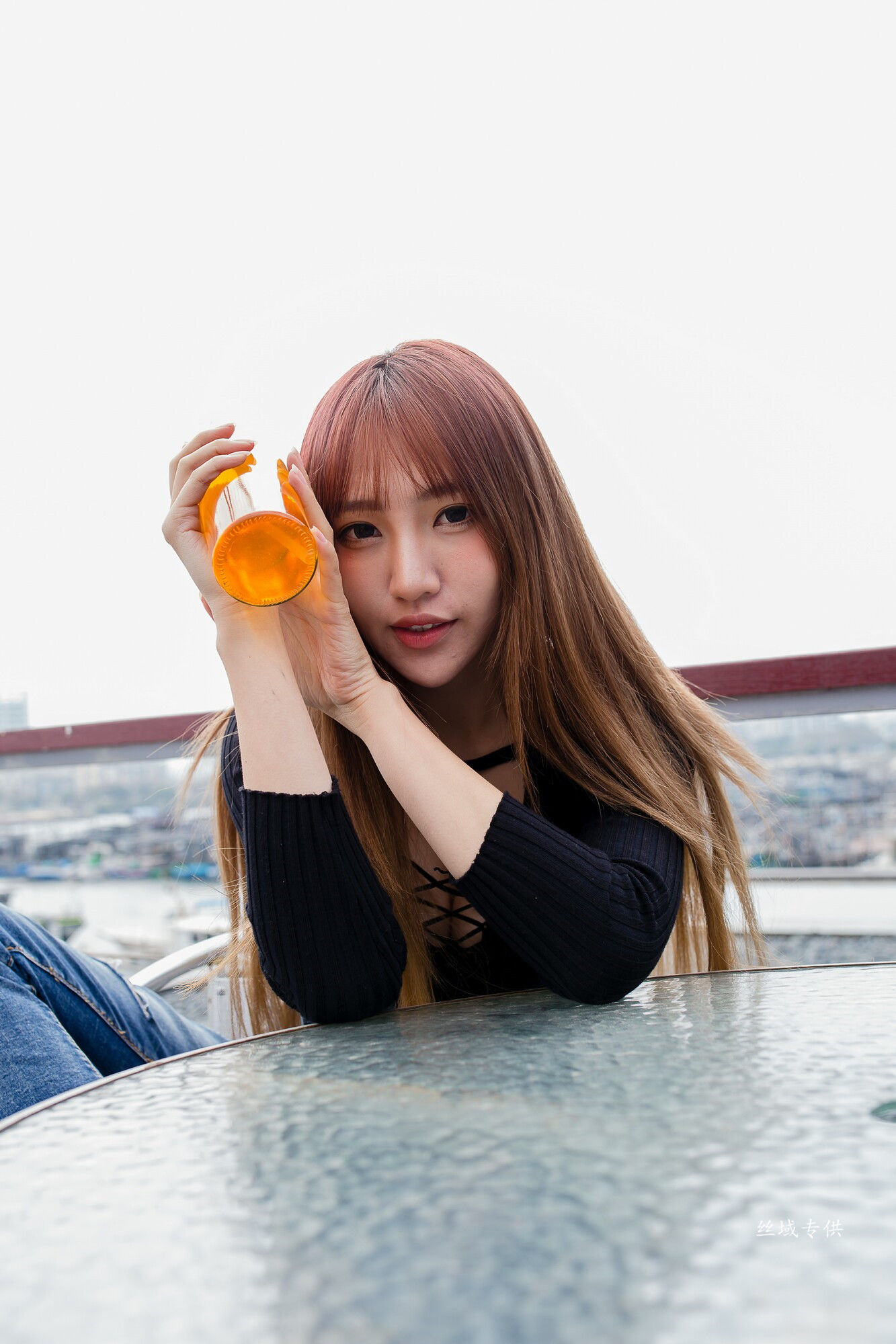 比比 牛仔紧身裤-图9