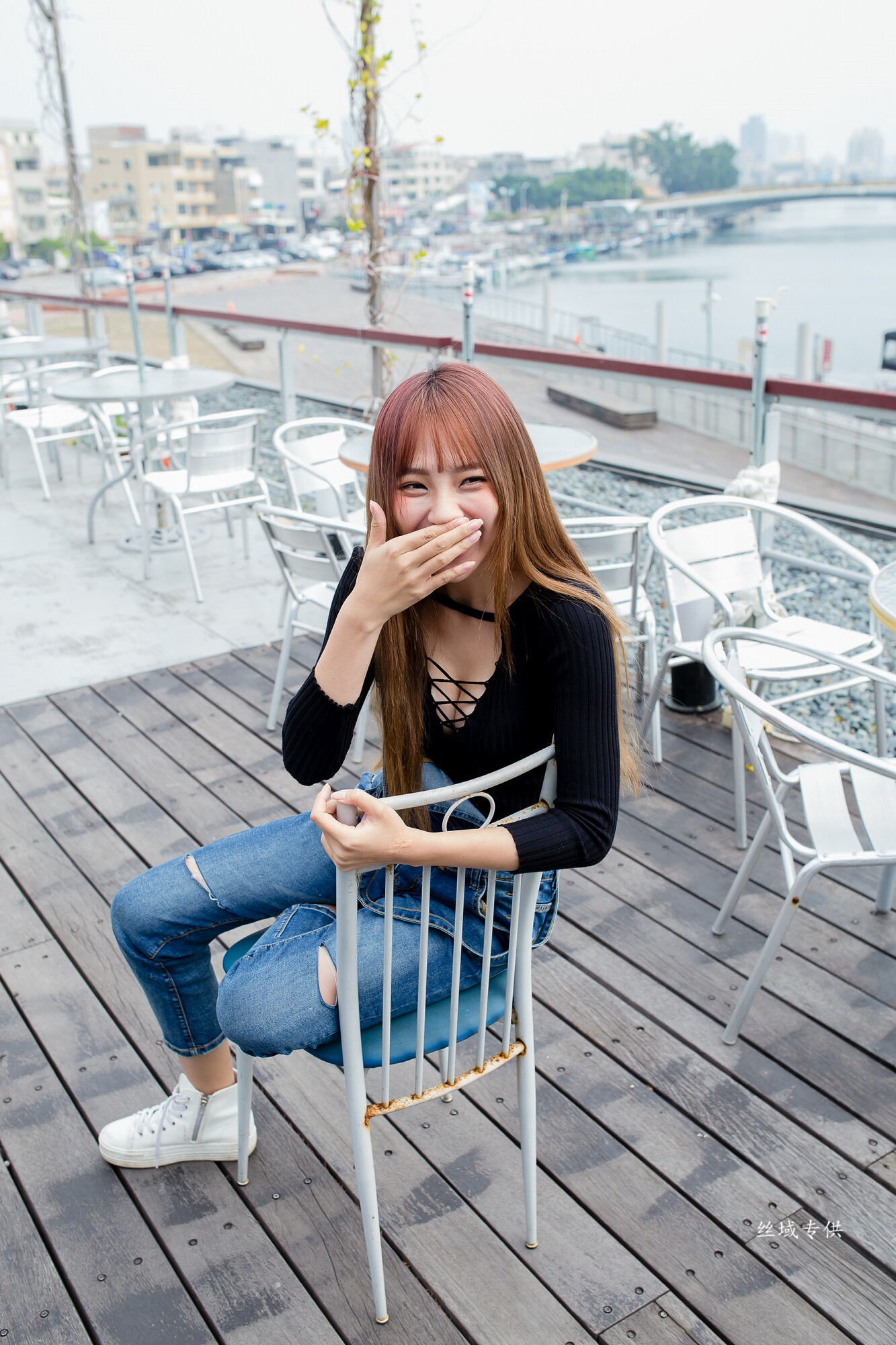 比比 牛仔紧身裤-图10