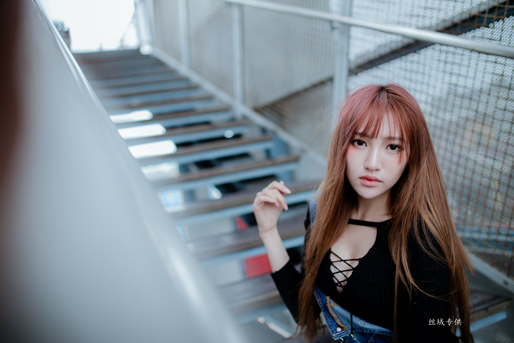 比比 牛仔紧身裤-图35