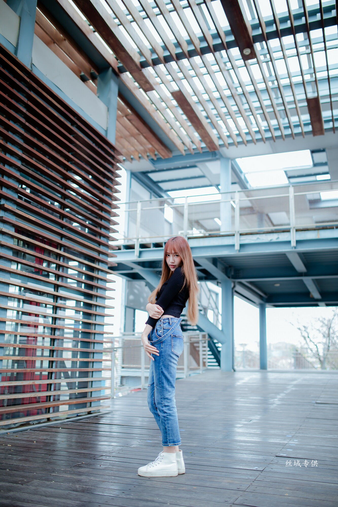 比比 牛仔紧身裤-图40