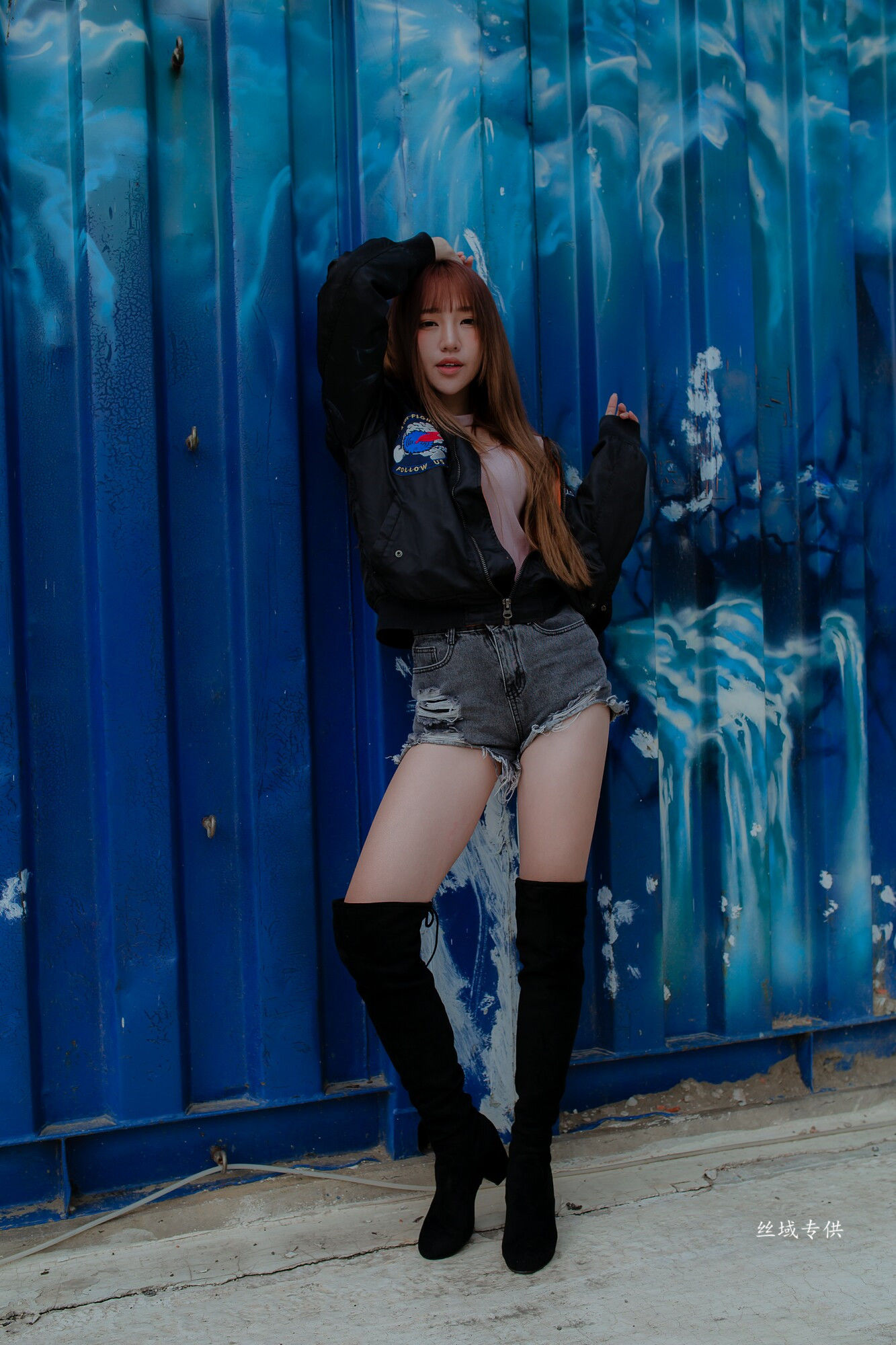 比比 长靴热裤-图45