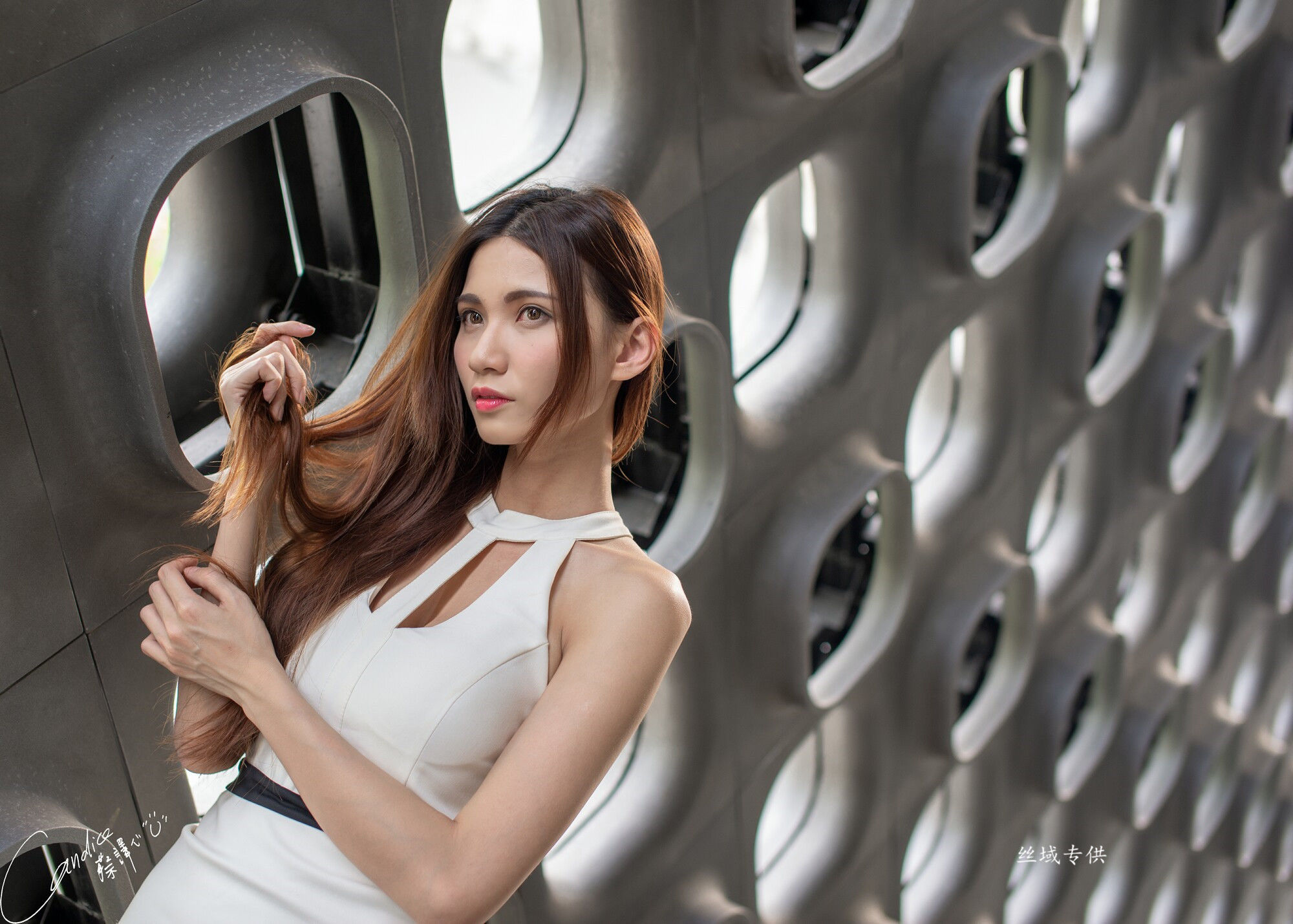 蔡譯心 棚拍+外拍）OL女神装扮 三套套服装-图68