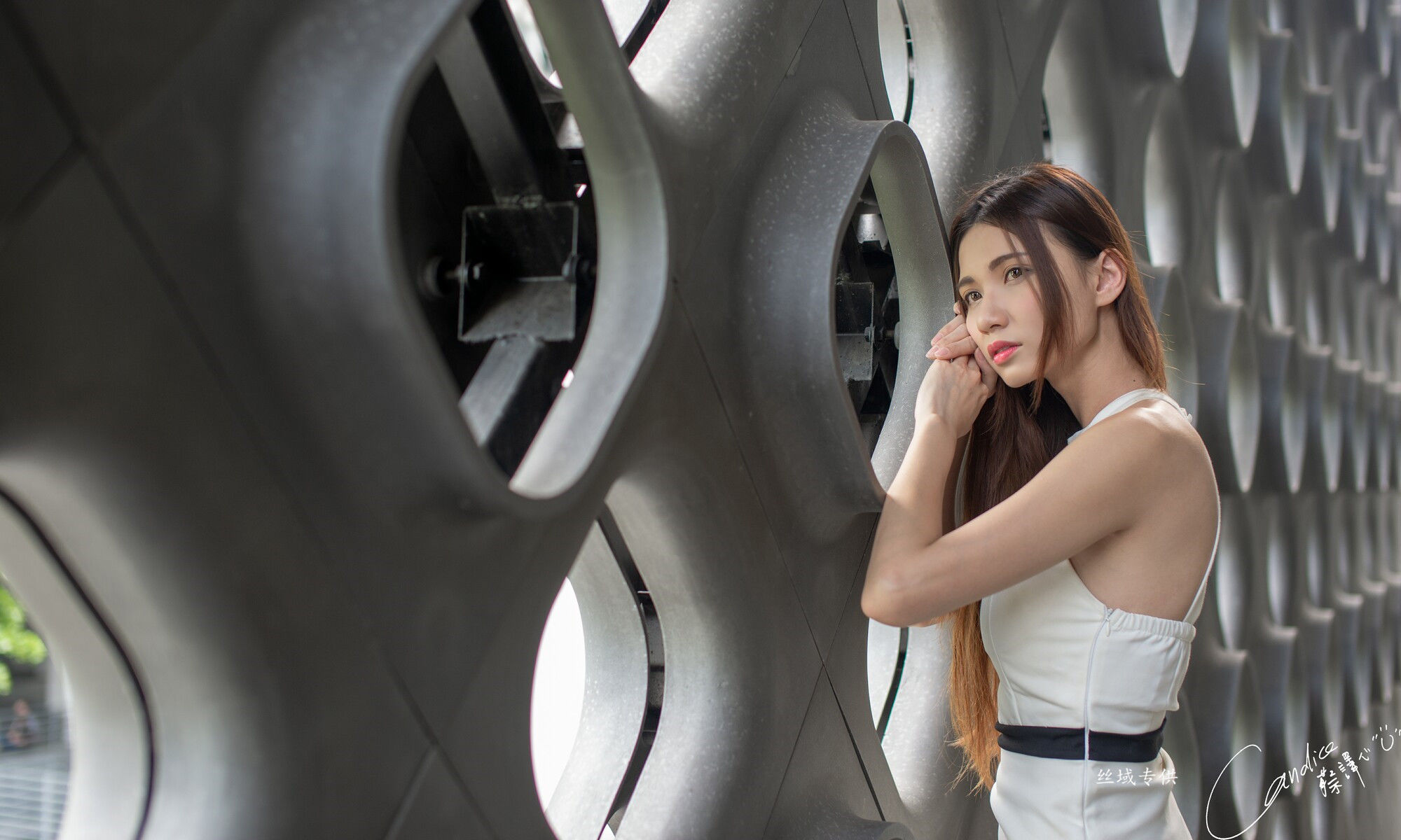 蔡譯心 棚拍+外拍）OL女神装扮 三套套服装-图70