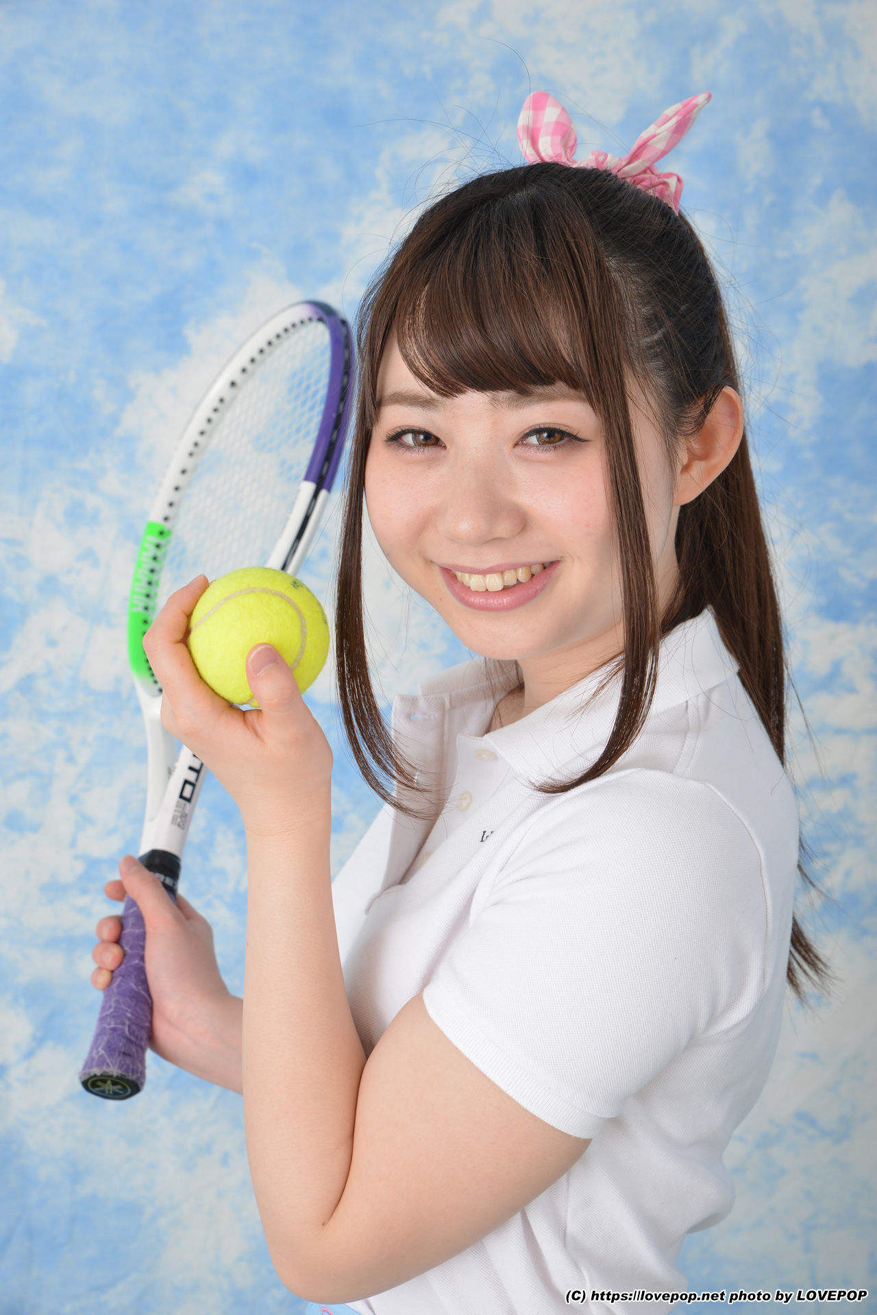 Ayuna Niko あゆな虹恋 tennis ball and racket ! - PPV-图9