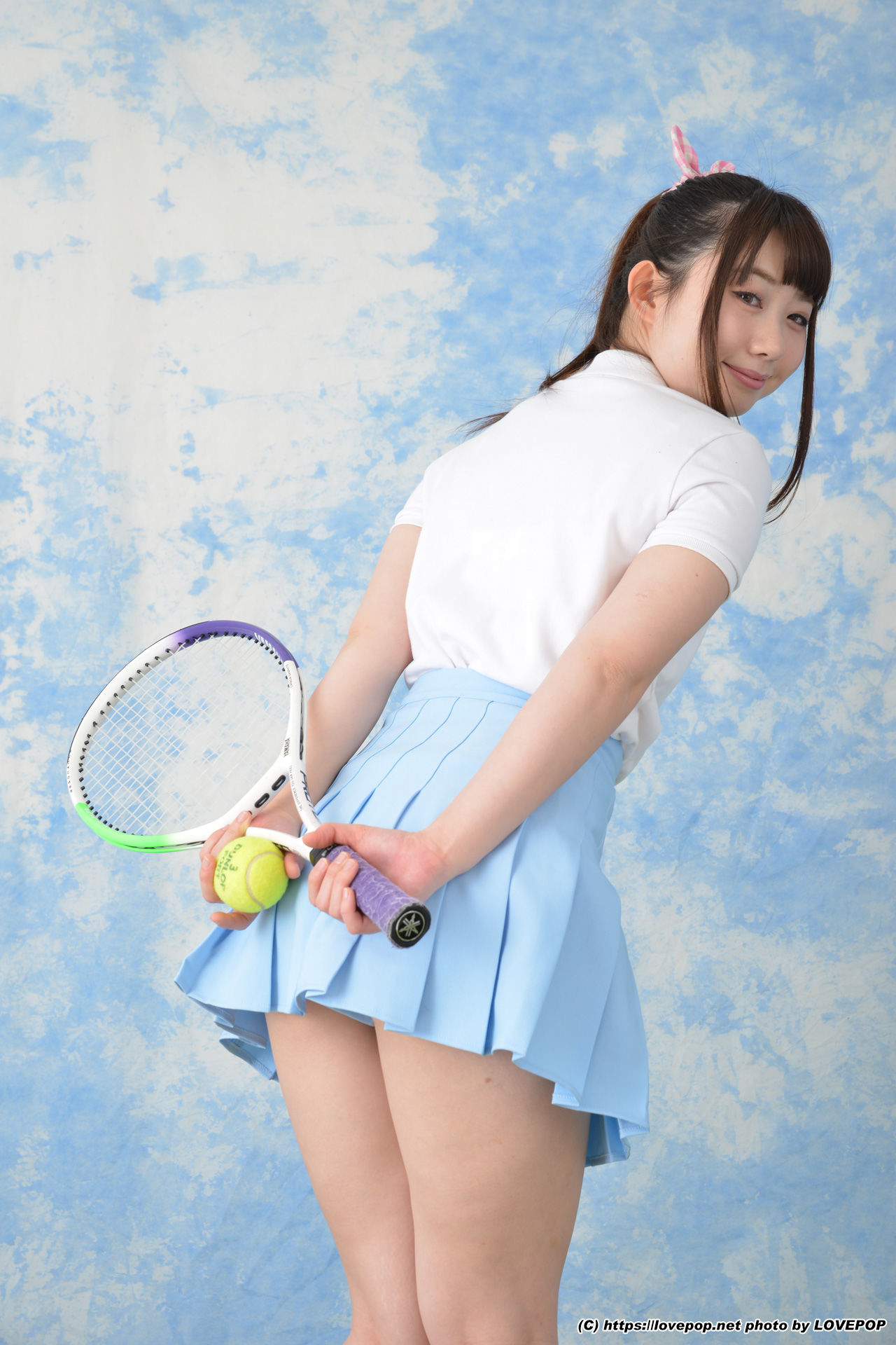 Ayuna Niko あゆな虹恋 tennis ball and racket ! - PPV-图11