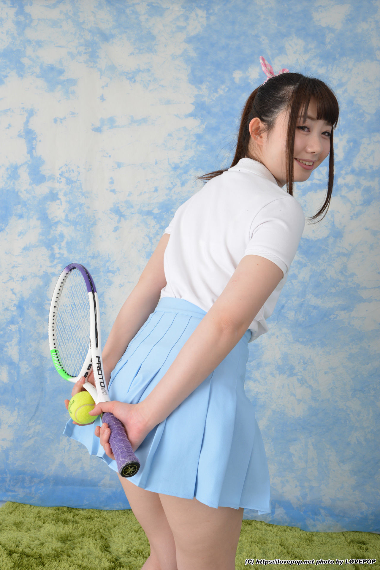 Ayuna Niko あゆな虹恋 tennis ball and racket ! - PPV-图13