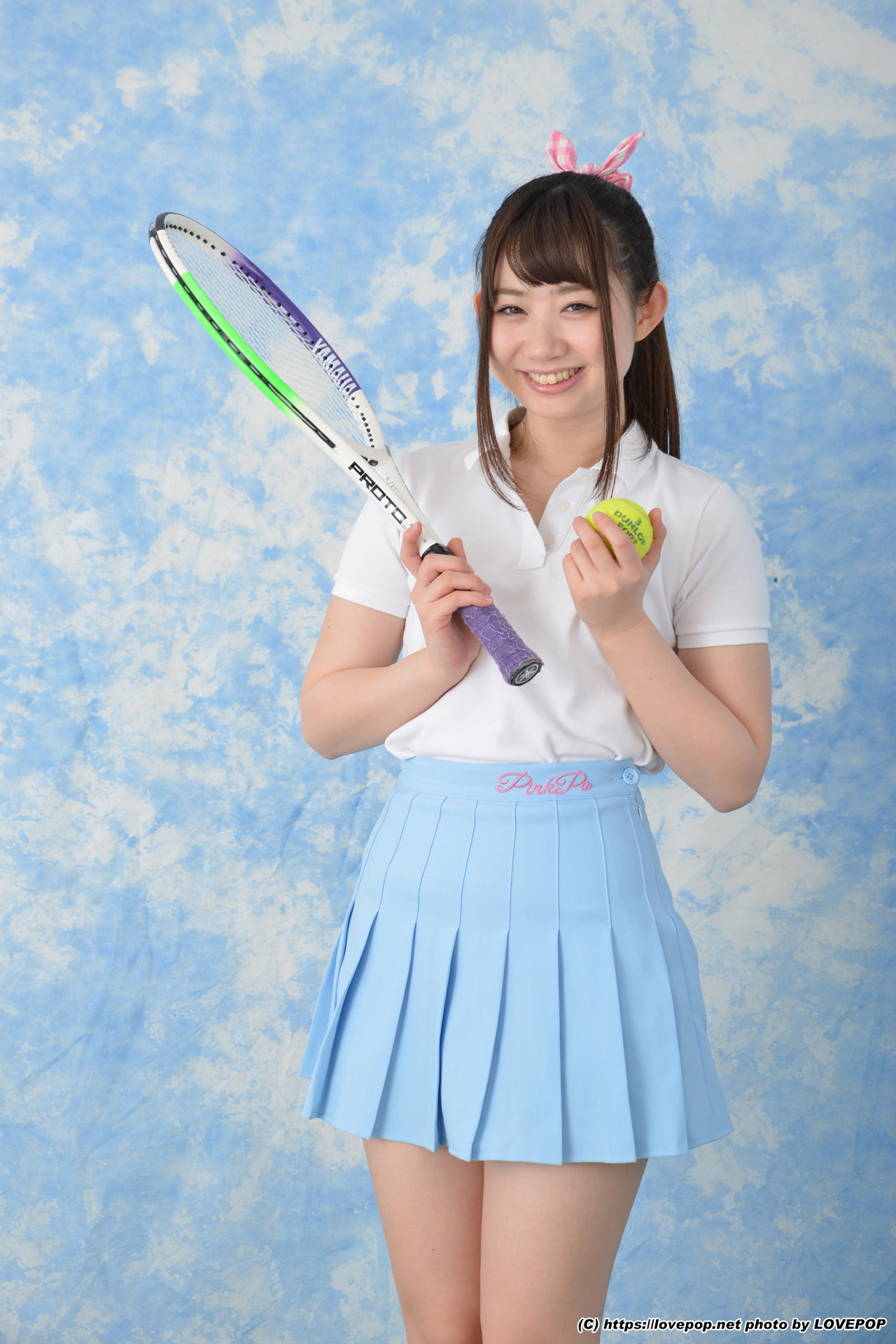 Ayuna Niko あゆな虹恋 tennis ball and racket ! - PPV-图1