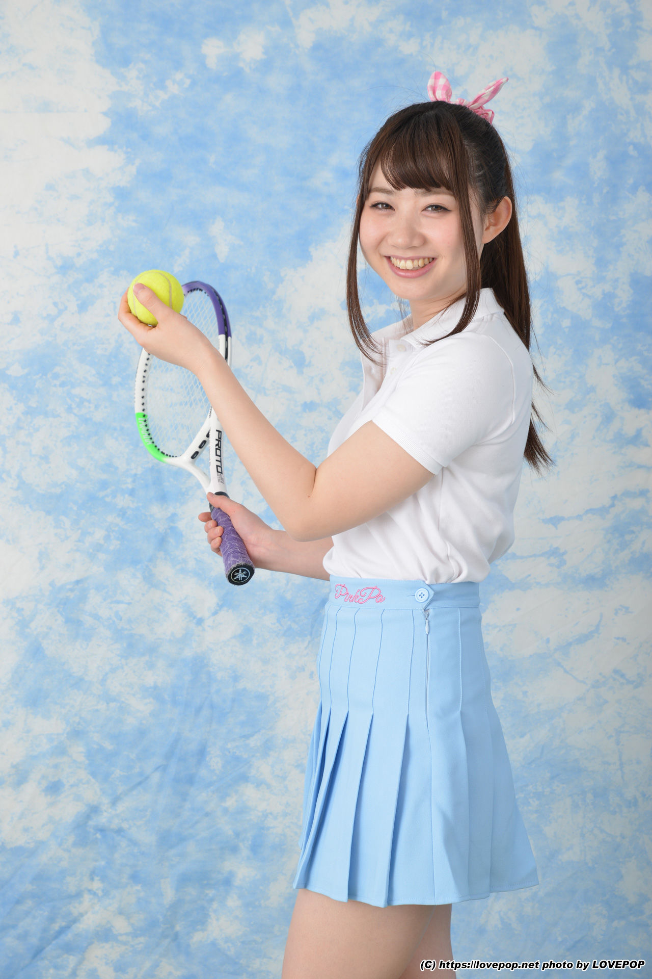 Ayuna Niko あゆな虹恋 tennis ball and racket ! - PPV-图8