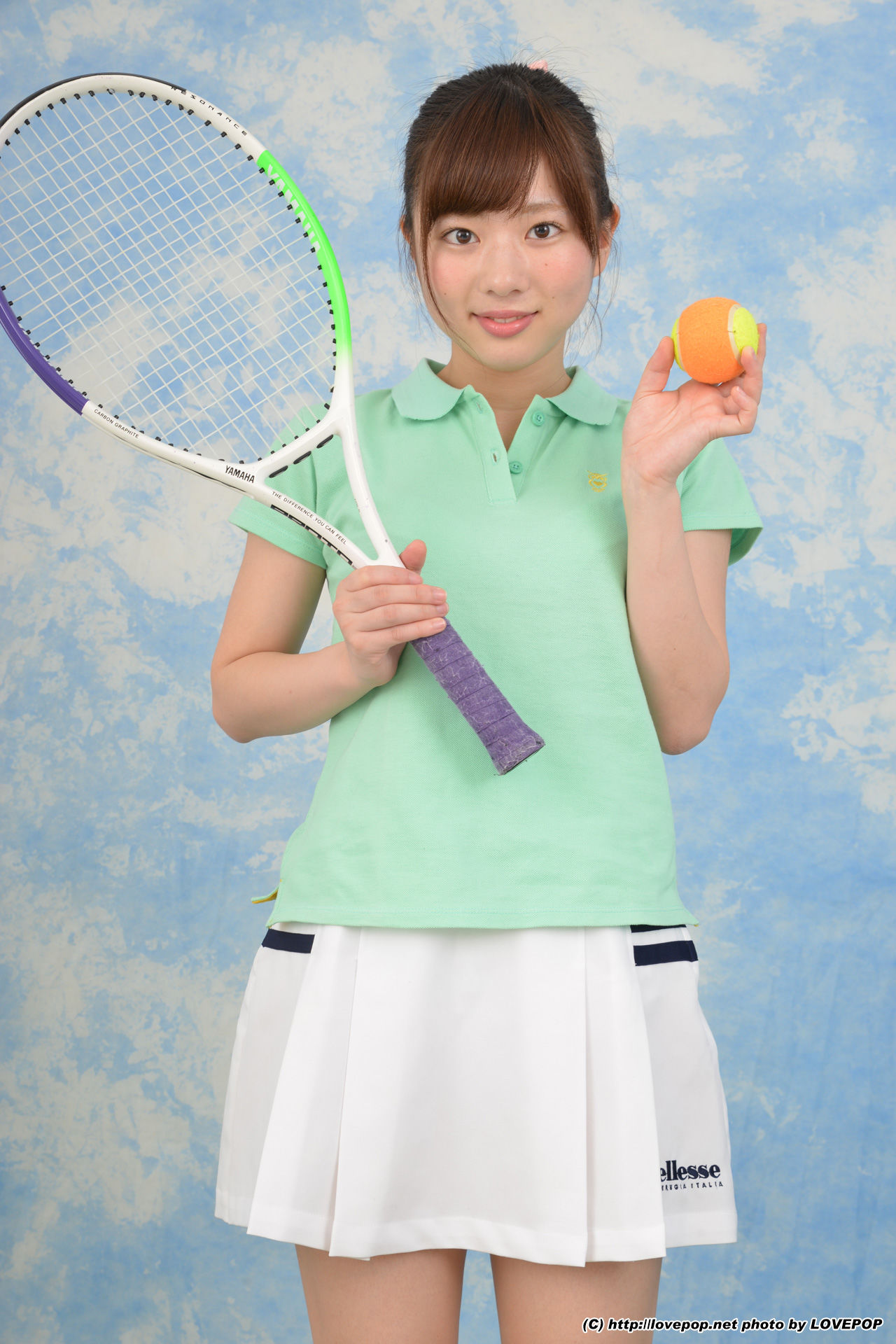 Rin Sasayama 笹山りん white cotton dazzling tennis edition - PPV-图1