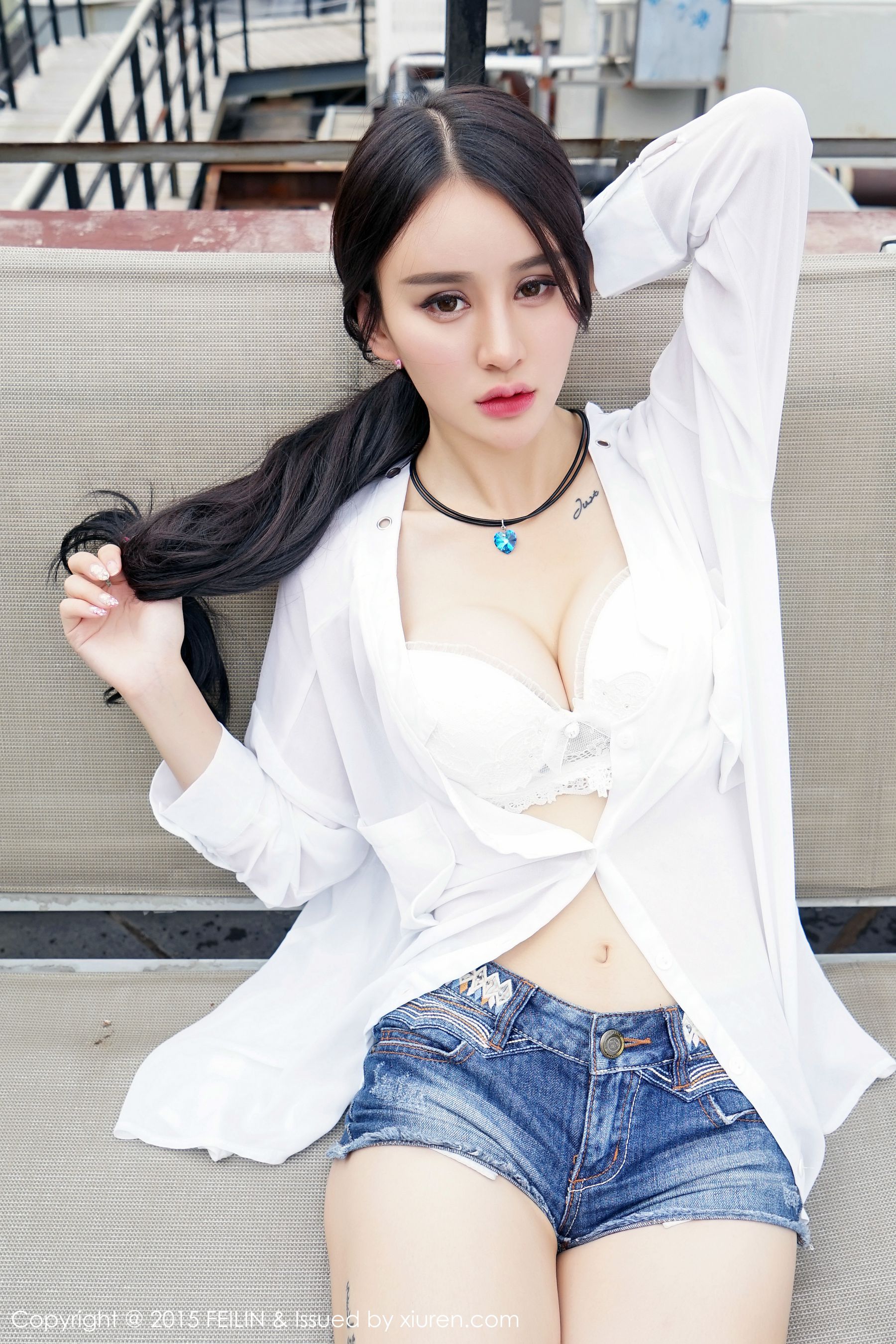 Cheryl青树 - 豹纹比基尼+牛仔热裤  Vol.007-图31