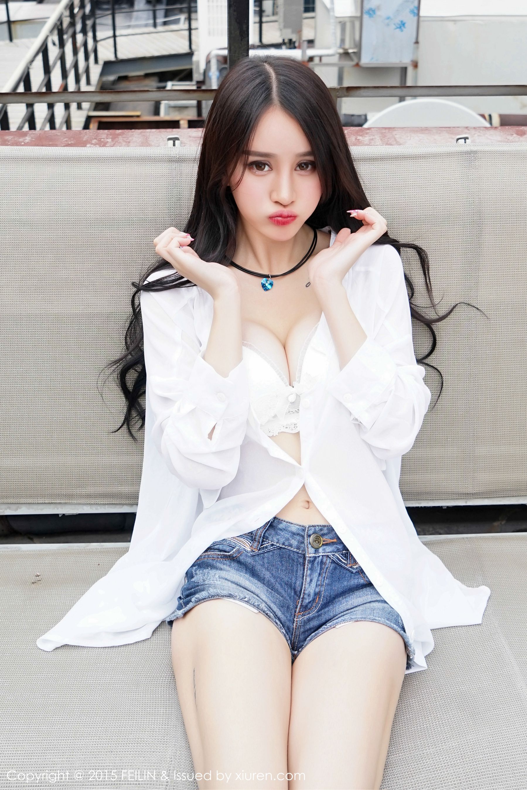Cheryl青树 - 豹纹比基尼+牛仔热裤  Vol.007-图32