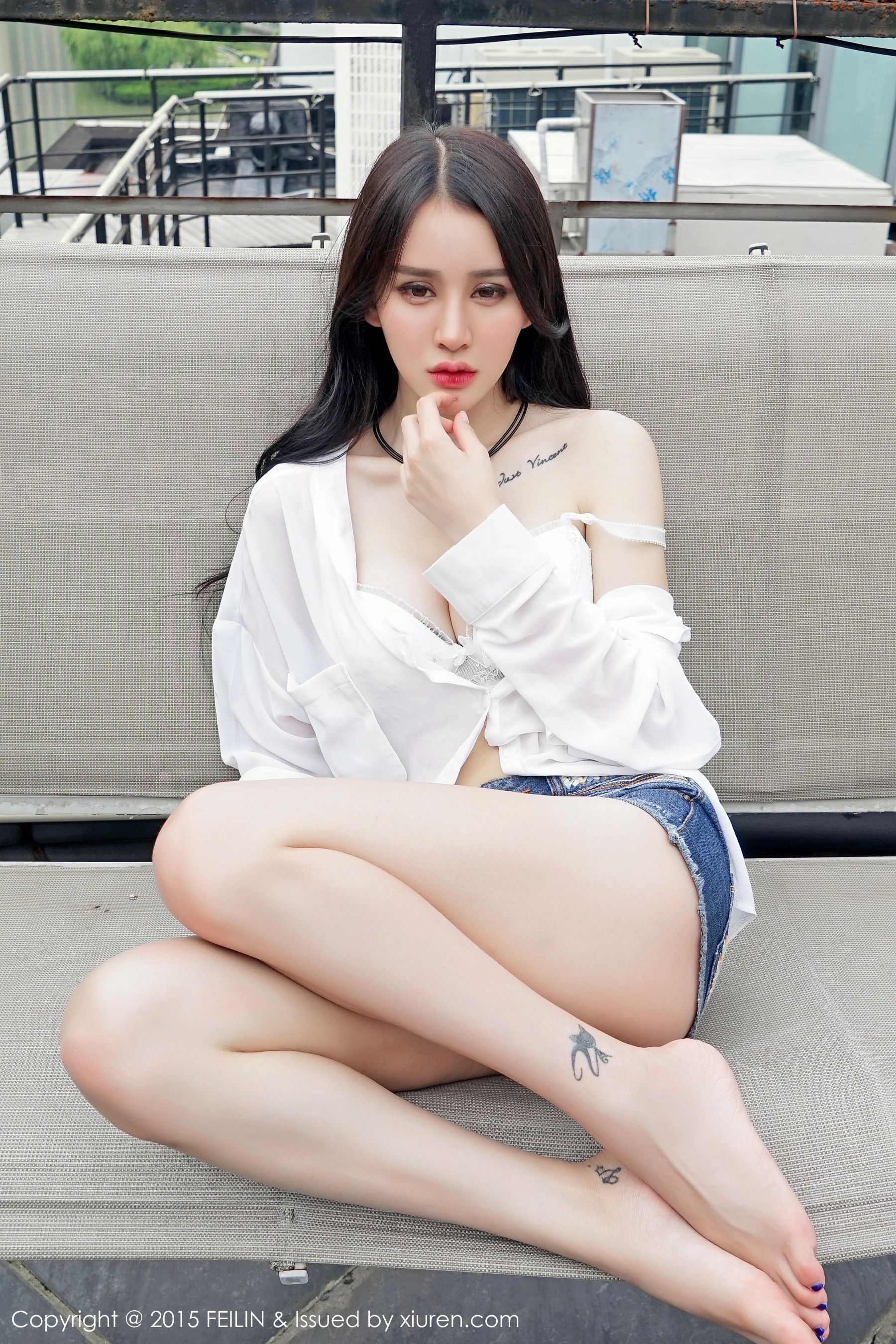 Cheryl青树 - 豹纹比基尼+牛仔热裤  Vol.007-图43