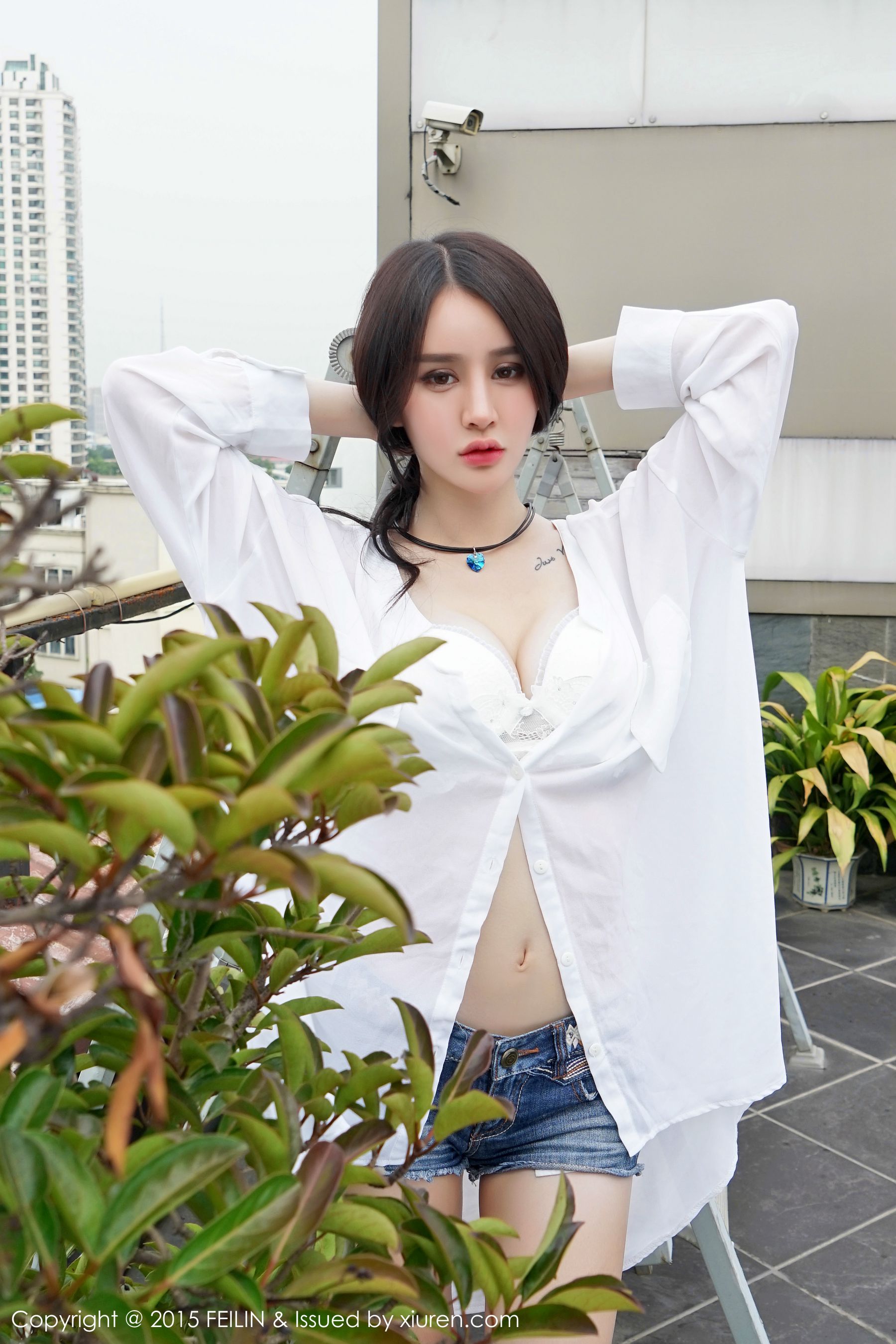 Cheryl青树 - 豹纹比基尼+牛仔热裤  Vol.007-图45
