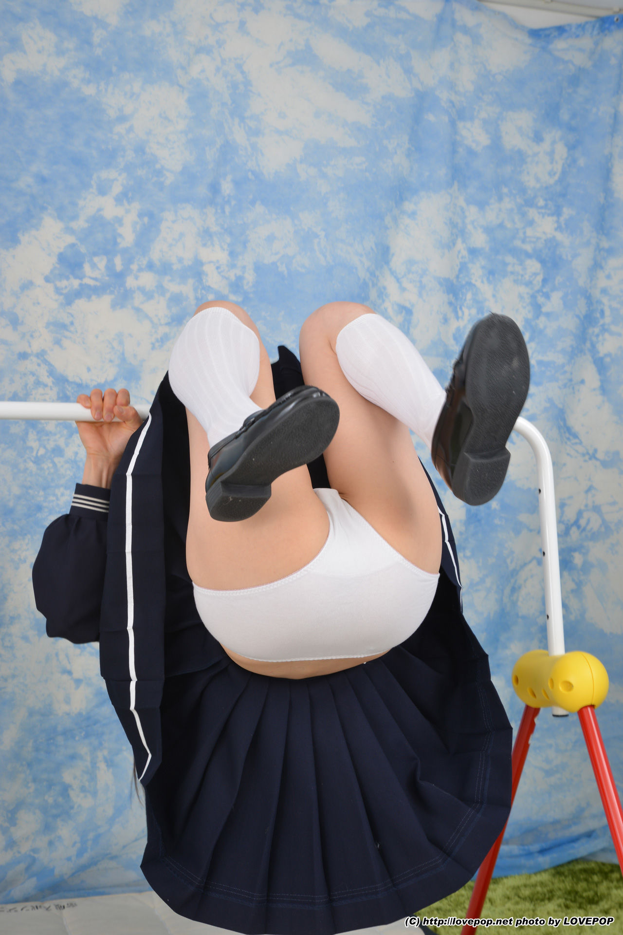 Kotone Suzumiya 涼宮琴音 iron bar panchira ! Sailor suit! - PPV-图47
