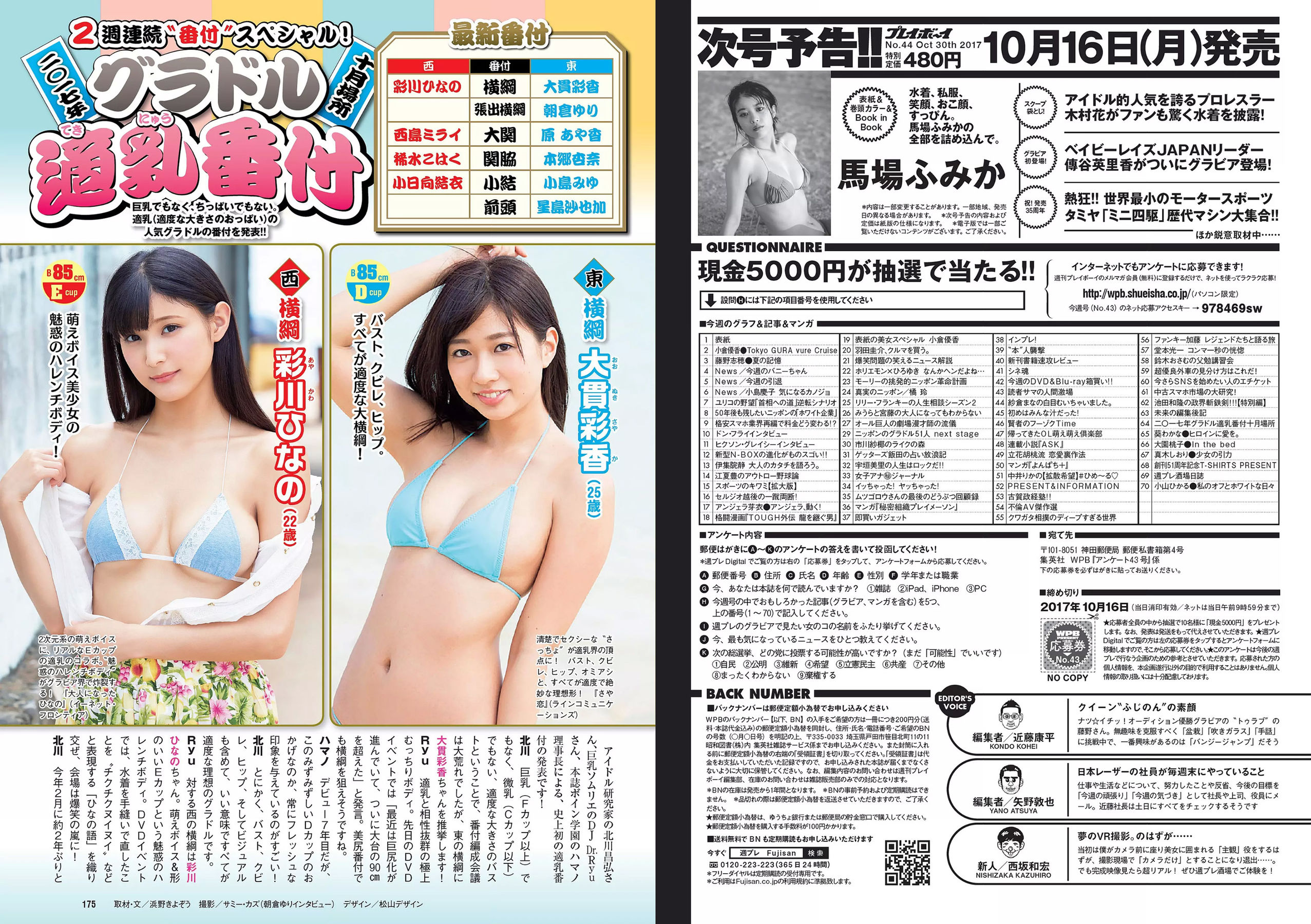 小倉優香 藤野志穂 葵わかな 大園桃子 真木しおり 小山ヒカル  2017年No.43 写真杂志-图21