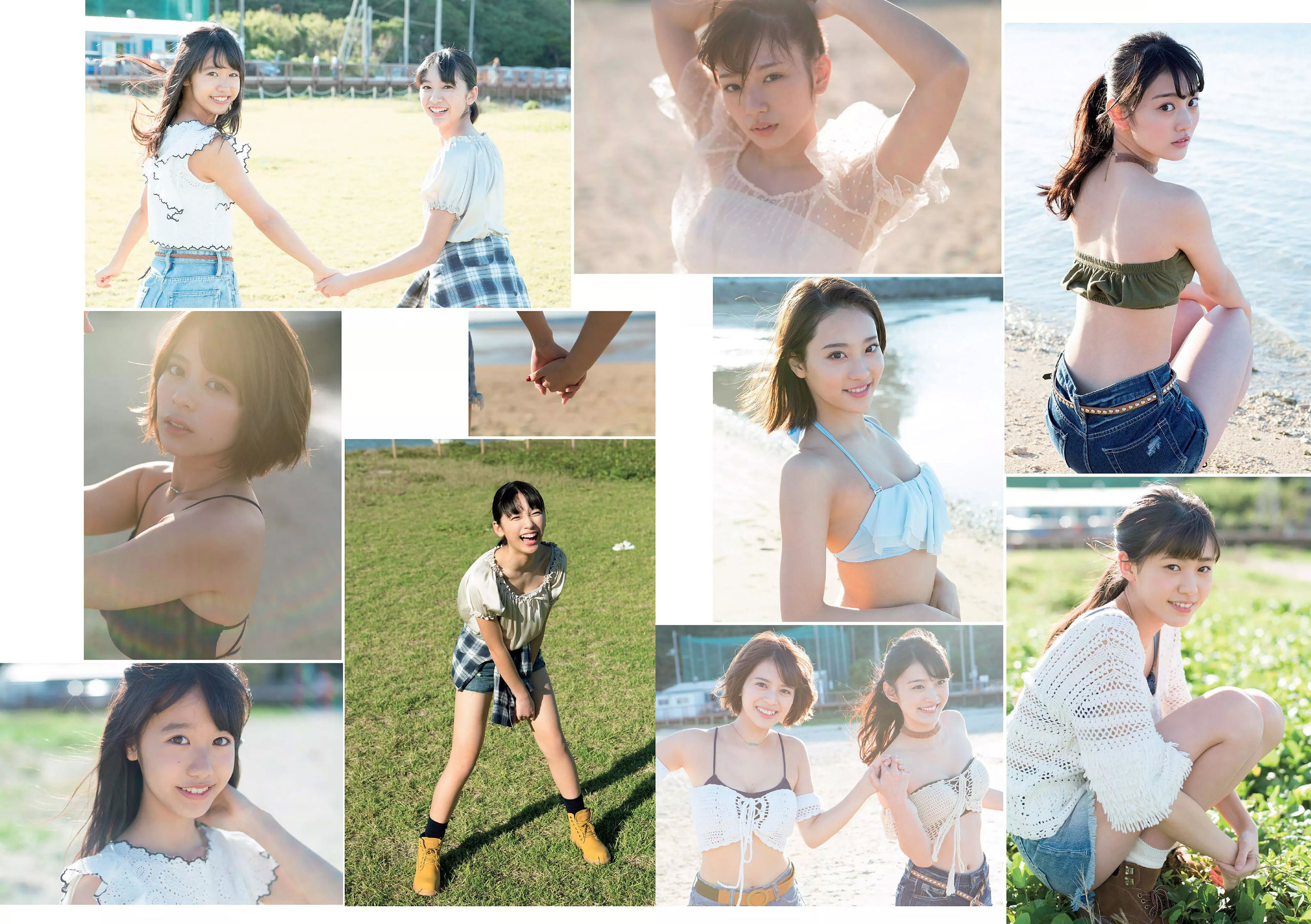 松岡音々 宮下かな子 岸明日香 松川菜々花 天木じゅん 清瀬まち  2018年No.05 写真杂志-图19