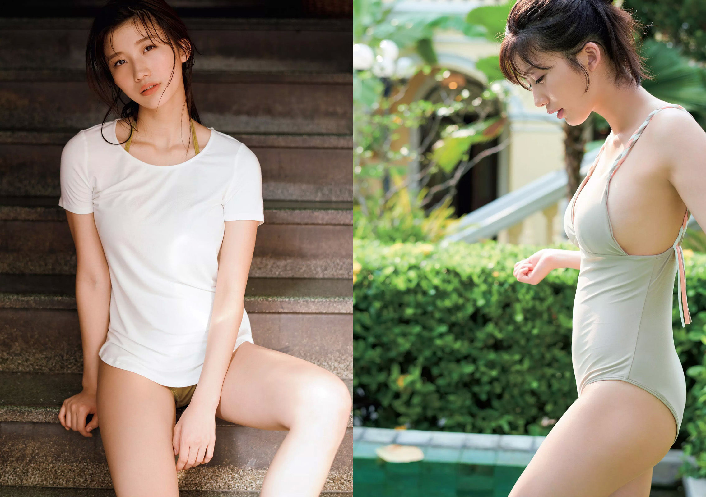 吉岡里帆 小倉優香 傳谷英里香 玉田志織 大原優乃 小宮有紗 梅澤美波 加治ひとみ 忍野さら 桃月なしこ 藤木由貴  2018年No.34-35 写真杂志-图6