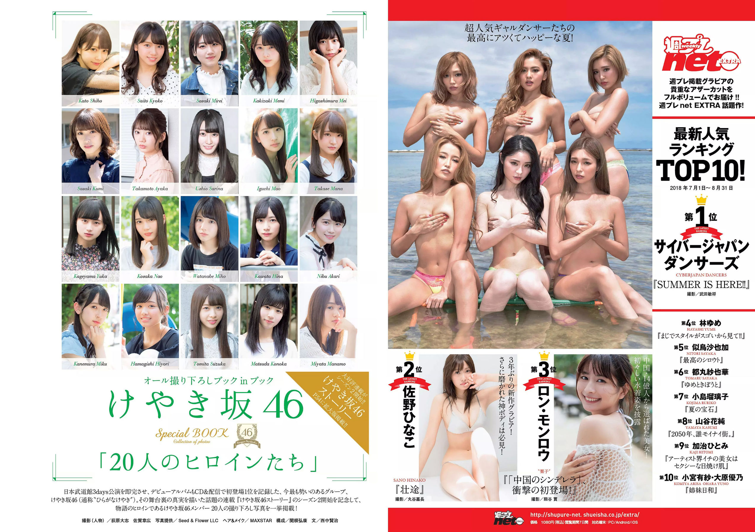 今田美桜 大原優乃 真島なおみ 井口綾子 荻野由佳 華村あすか 彩川ひなの  2018年No.39 写真杂志-图34
