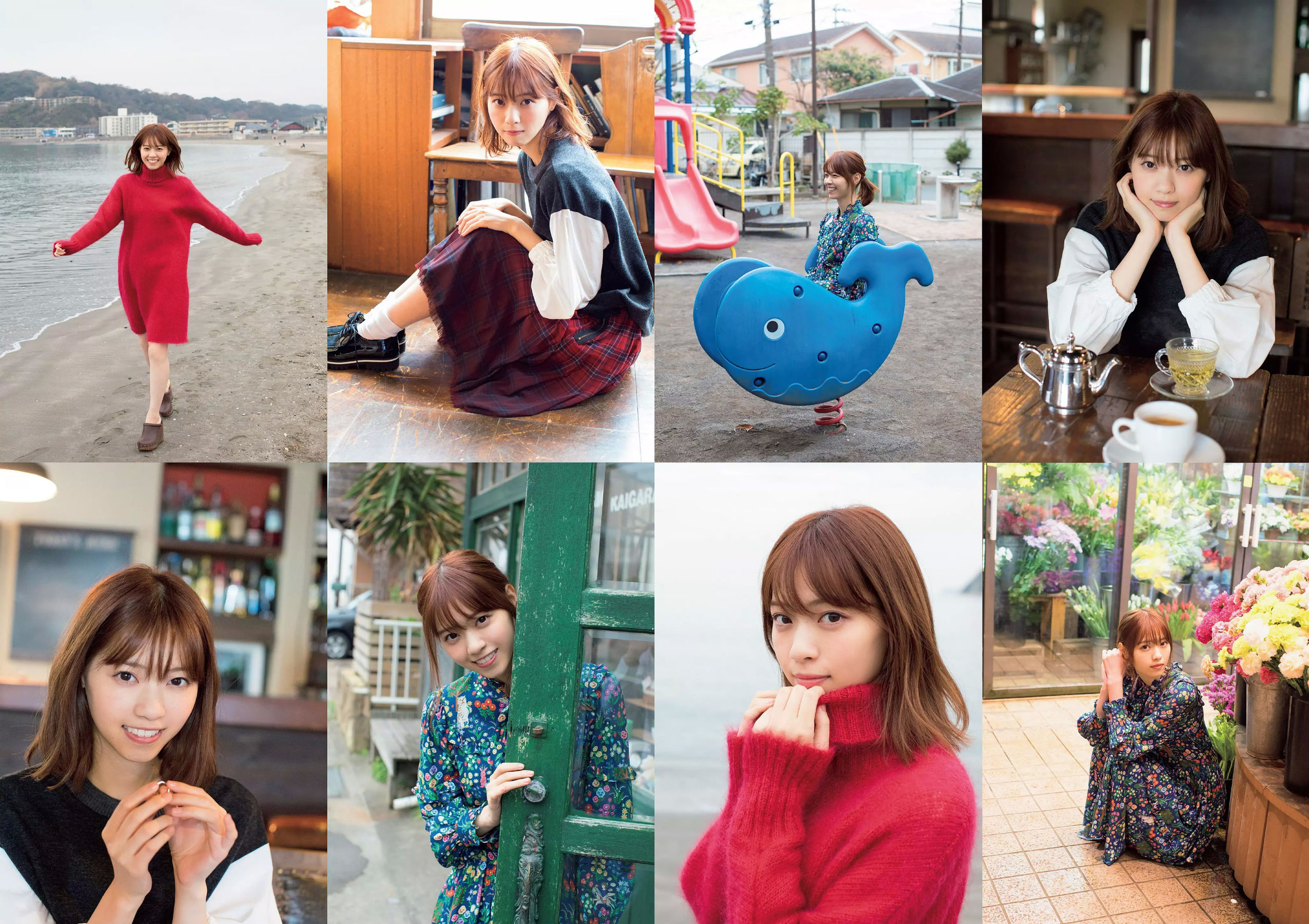 西野七瀬 傳谷英里香 大原優乃 忍野さら えなこ RENA 北野日奈子  2019年No.01-02 写真杂志-图3