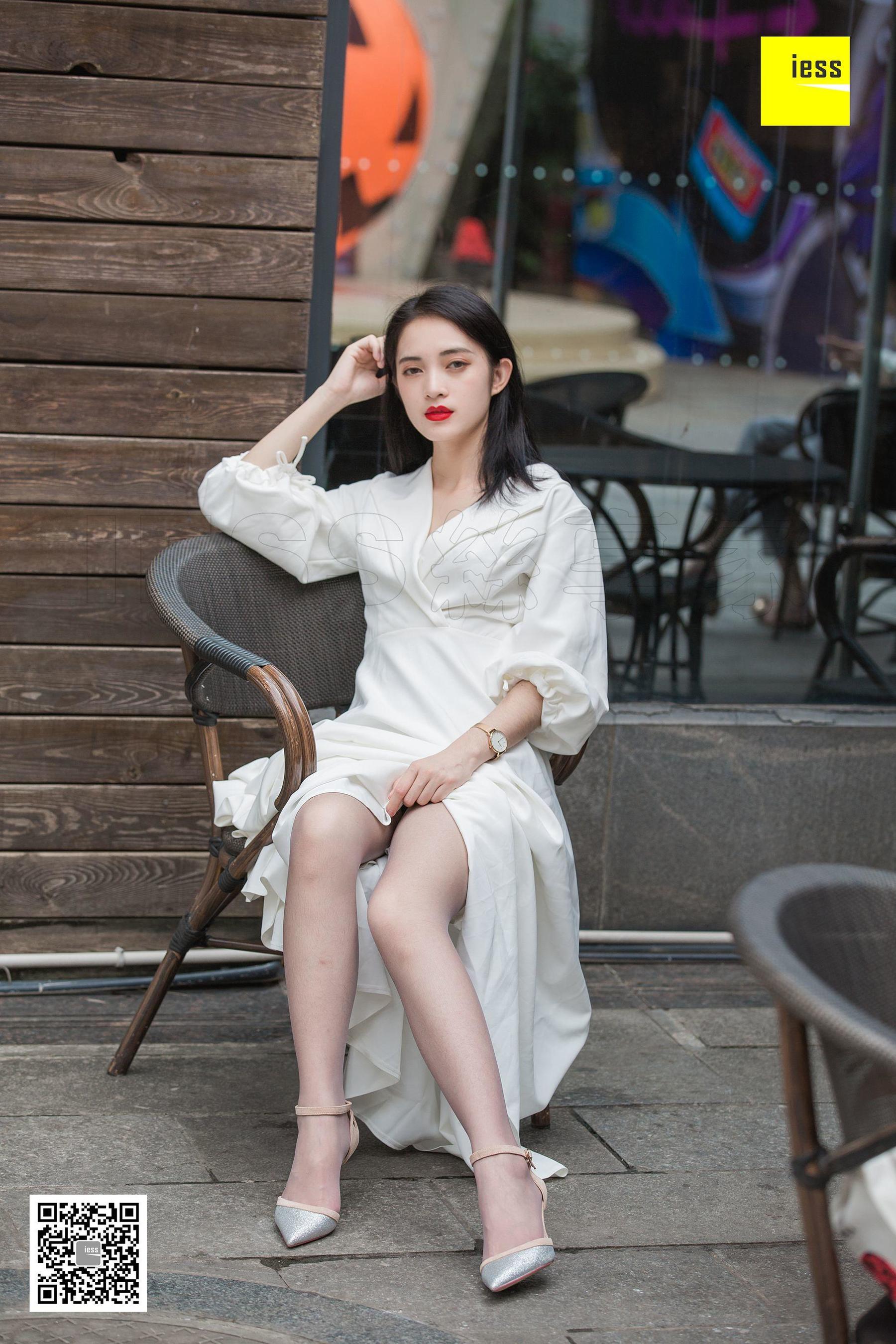 模特：姗姗 《烈焰红唇白长裙》-图26