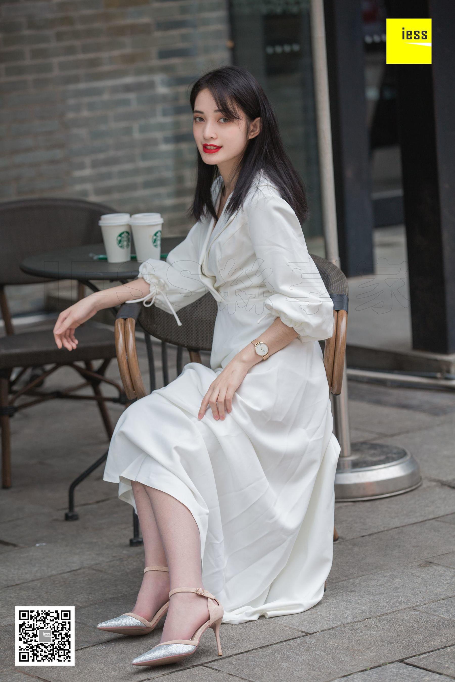 模特：姗姗 《烈焰红唇白长裙》-图83