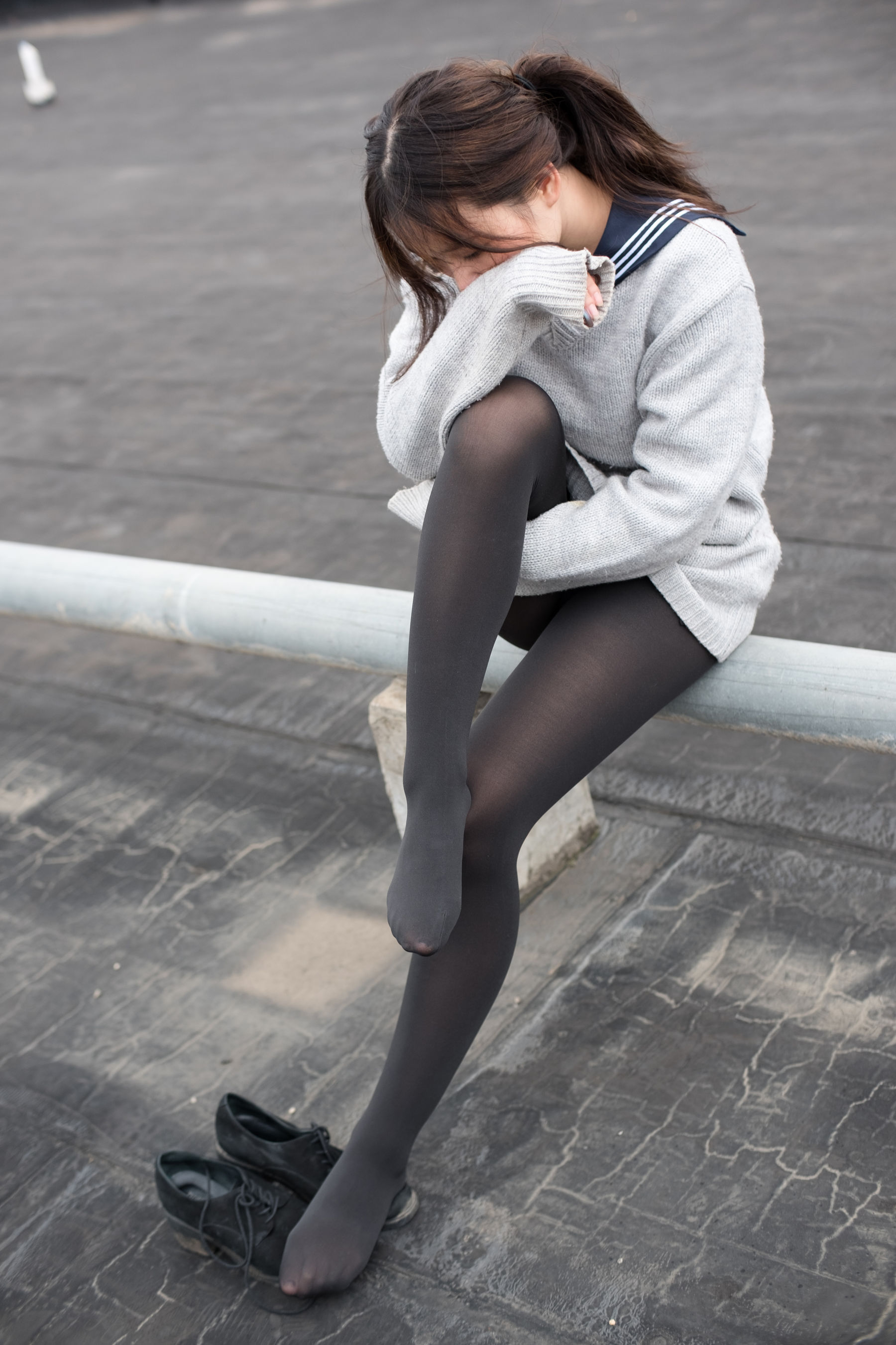 BETA-007 楼梯间的黑丝小妹-图10