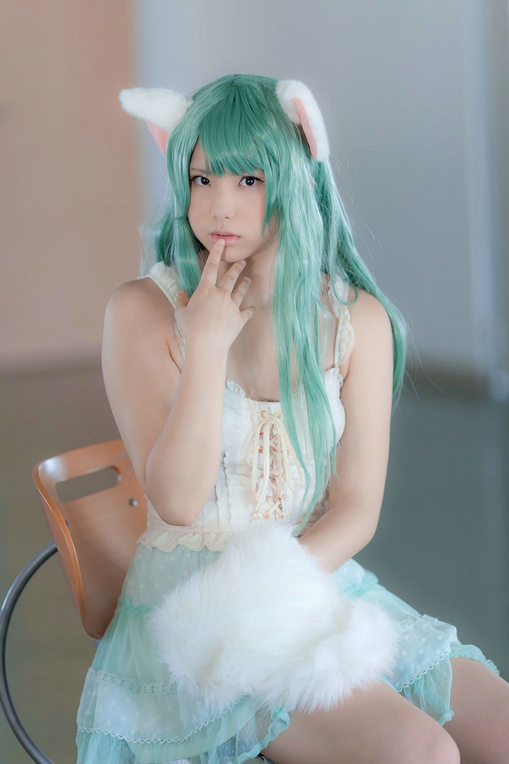 Enako(えなこ)  Necomimi (ネコ耳)(White)-图10