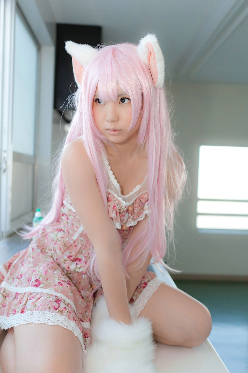 Enako(えなこ)  Necomimi (ネコ耳)(White)-图16