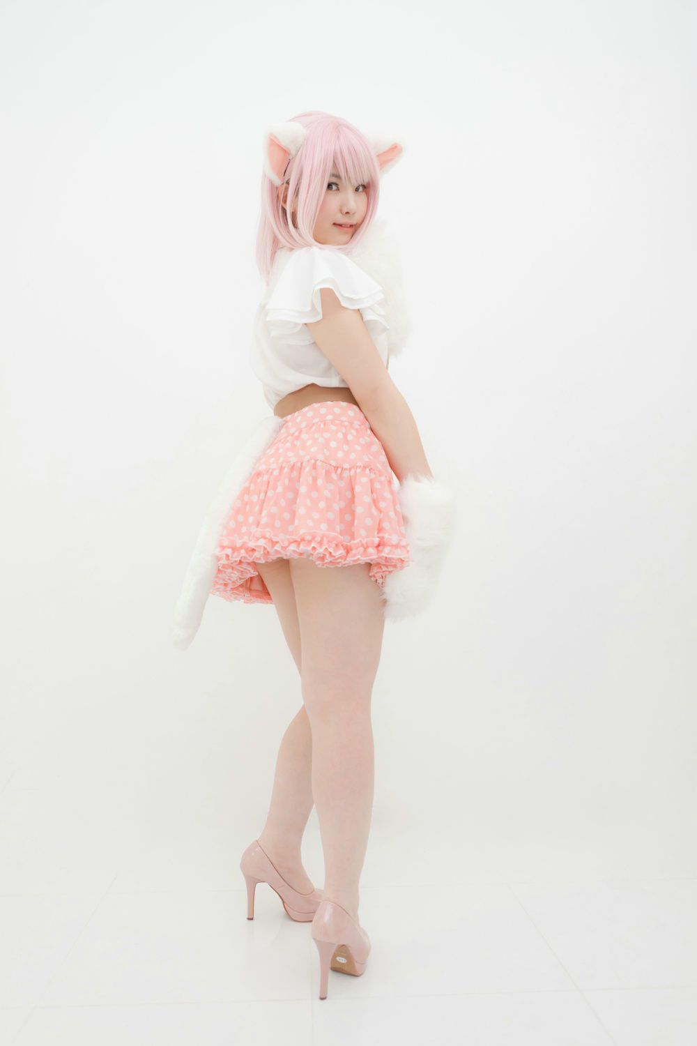 Enako(えなこ)  Necomimi (ネコ耳)(White)-图1