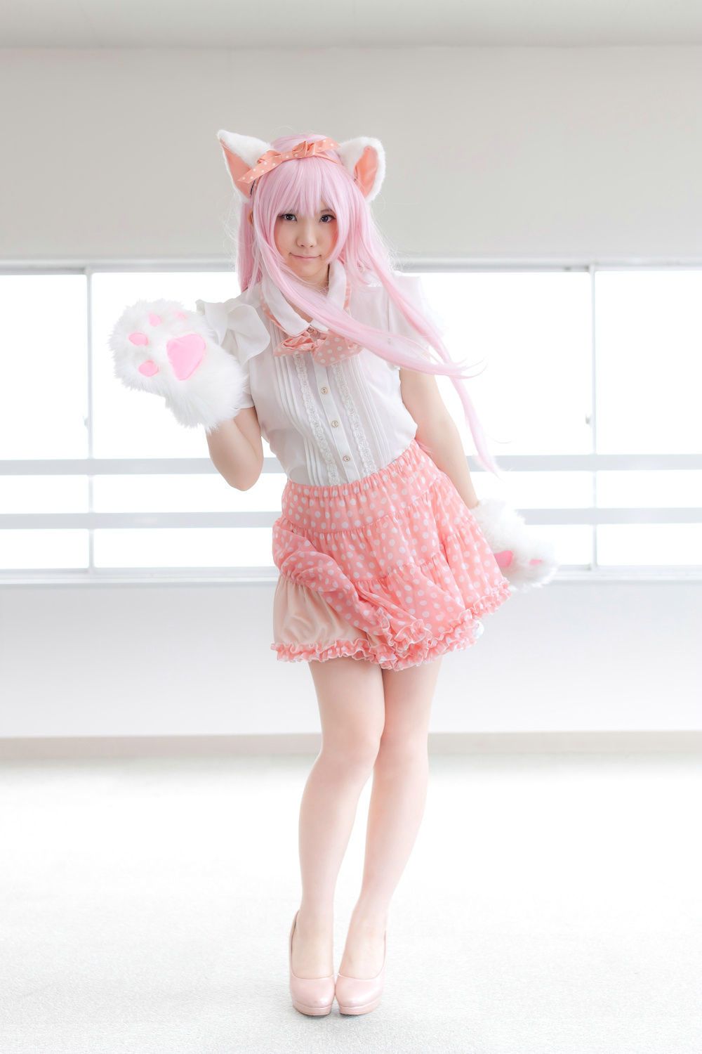 Enako(えなこ)  Necomimi (ネコ耳)(White)-图23