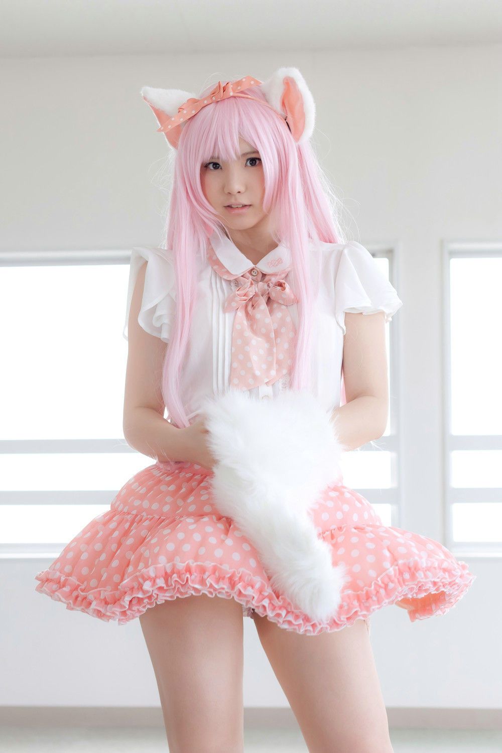 Enako(えなこ)  Necomimi (ネコ耳)(White)-图25