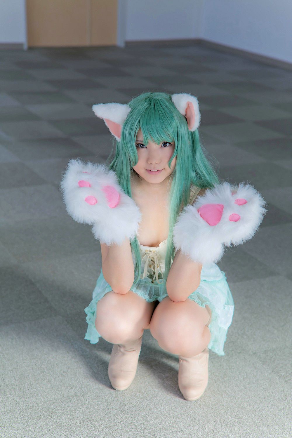 Enako(えなこ)  Necomimi (ネコ耳)(White)-图2