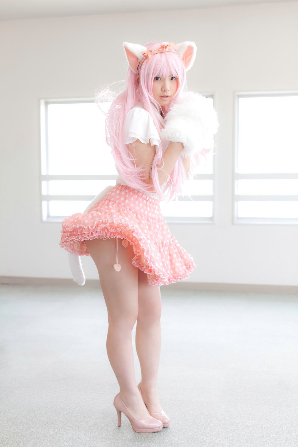 Enako(えなこ)  Necomimi (ネコ耳)(White)-图30