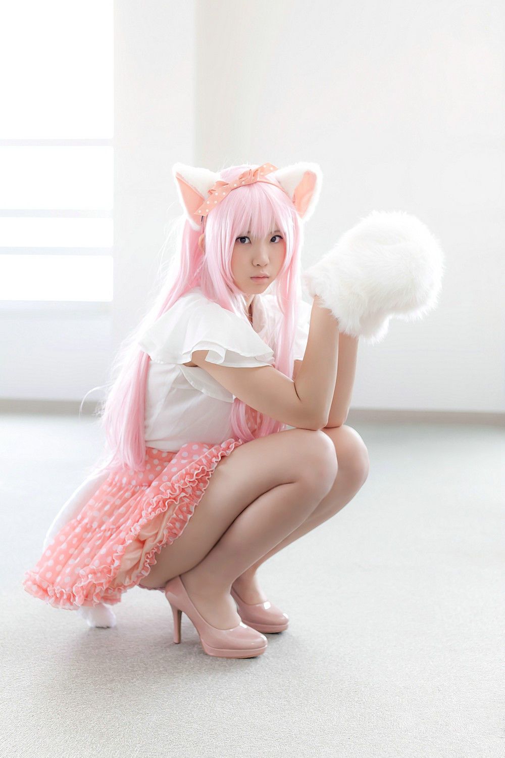 Enako(えなこ)  Necomimi (ネコ耳)(White)-图34