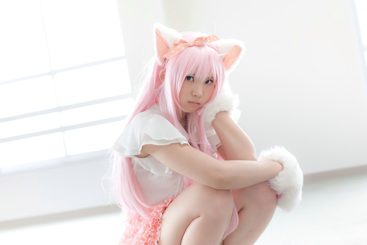 Enako(えなこ)  Necomimi (ネコ耳)(White)-图35