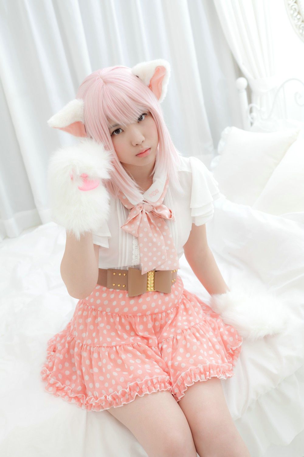Enako(えなこ)  Necomimi (ネコ耳)(White)-图55