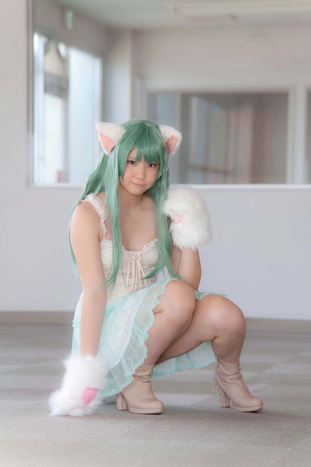 Enako(えなこ)  Necomimi (ネコ耳)(White)-图5