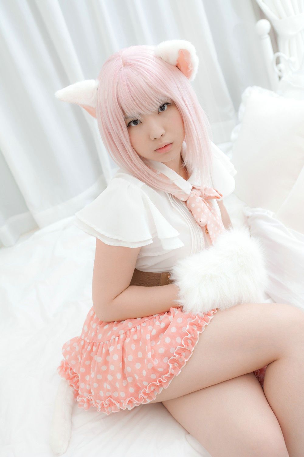 Enako(えなこ)  Necomimi (ネコ耳)(White)-图63
