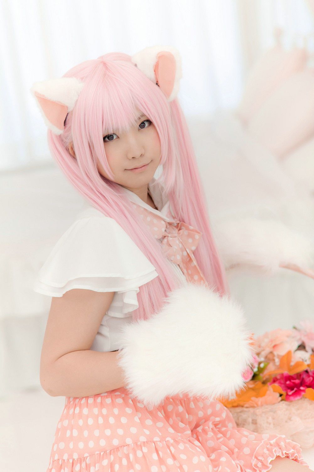 Enako(えなこ)  Necomimi (ネコ耳)(White)-图64