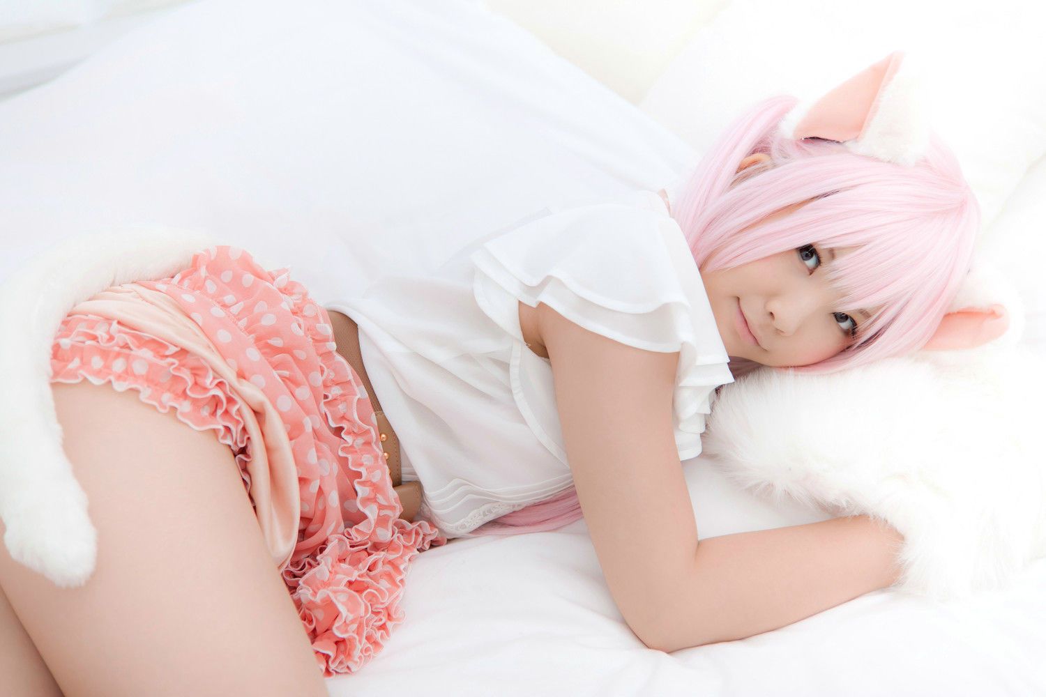 Enako(えなこ)  Necomimi (ネコ耳)(White)-图86