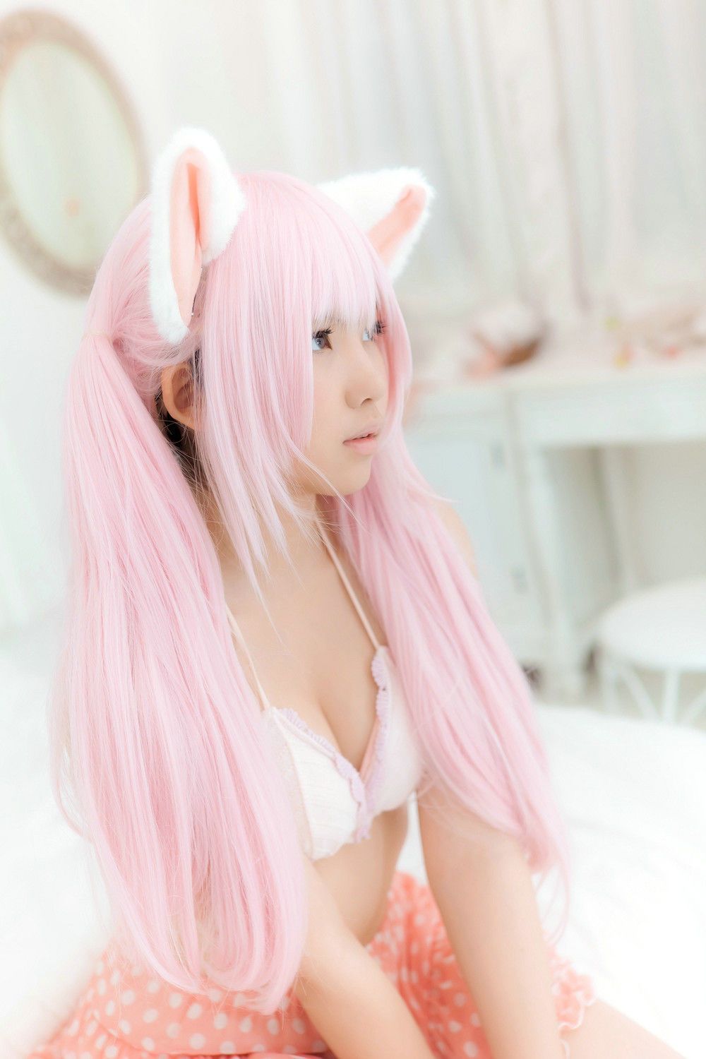 Enako(えなこ)  Necomimi (ネコ耳)(White)-图97