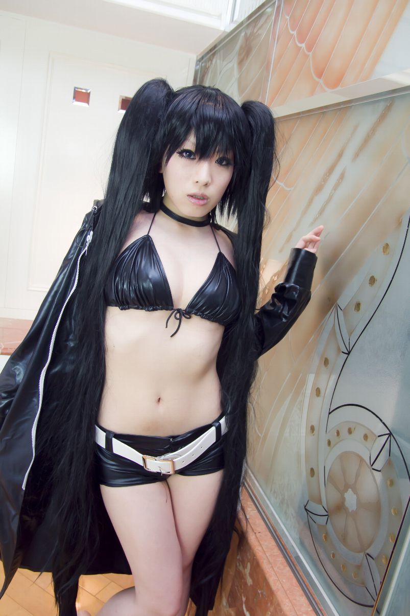 あらい夜魅(Arai Yami)《BLACK★ROCK SHOOTER》-黑衣麻陶?里(黑岩射手／黑初音)-图1
