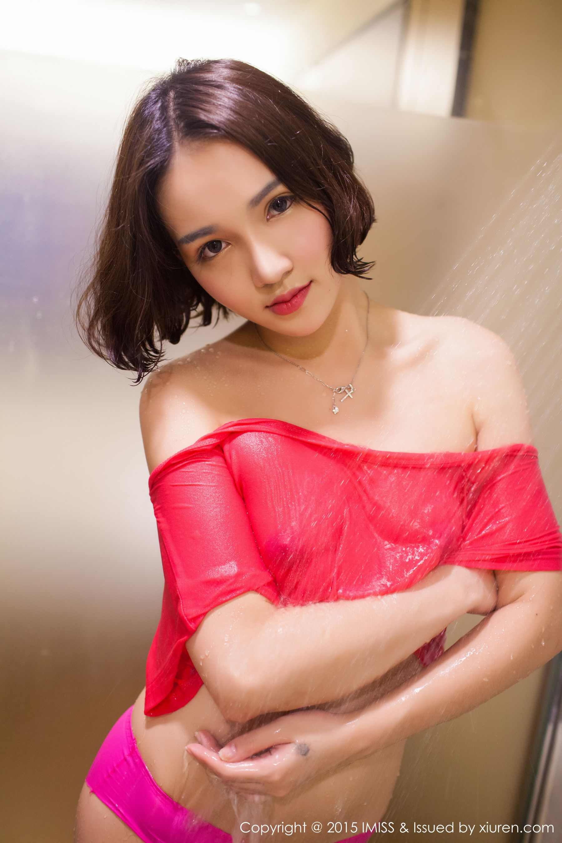 轻熟女@艾诗iccey《浴室湿身+黑丝诱惑》  Vol.043-图28